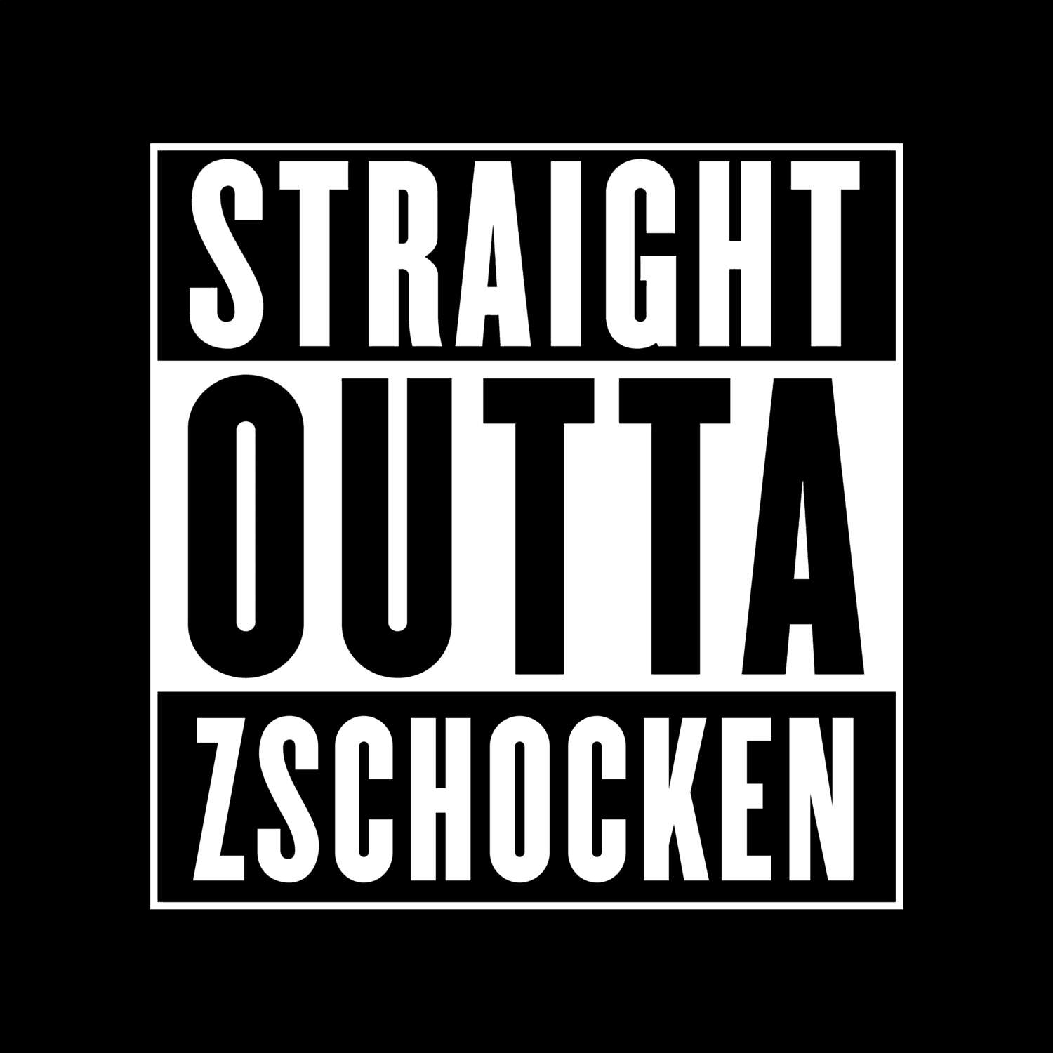 Zschocken T-Shirt »Straight Outta«