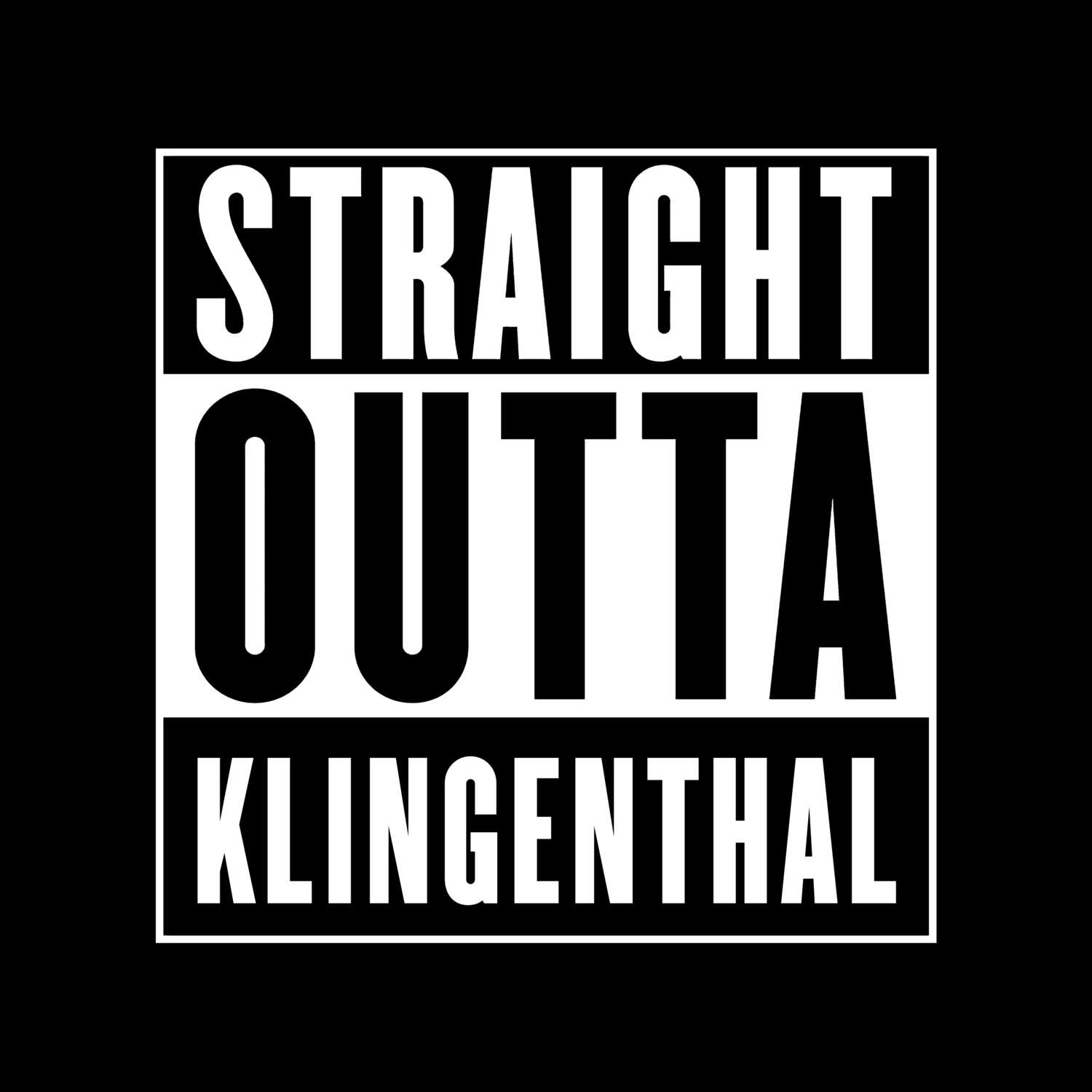 T-Shirt »Straight Outta« für den Ort »Klingenthal«