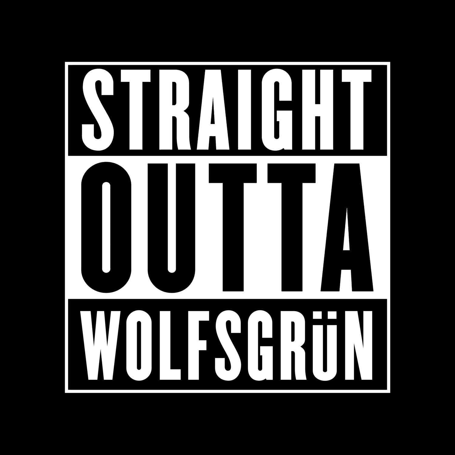 Wolfsgrün T-Shirt »Straight Outta«