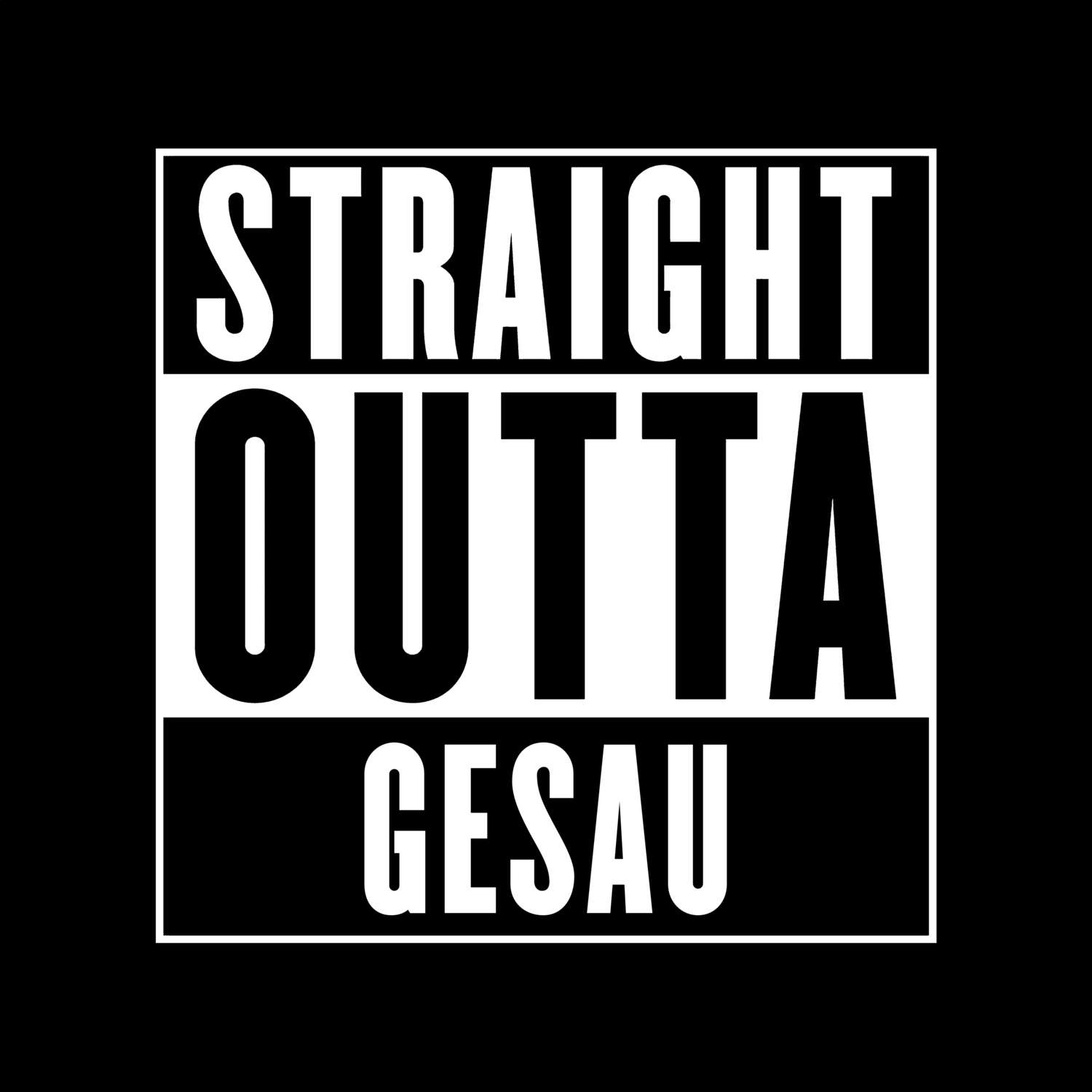 Gesau T-Shirt »Straight Outta«