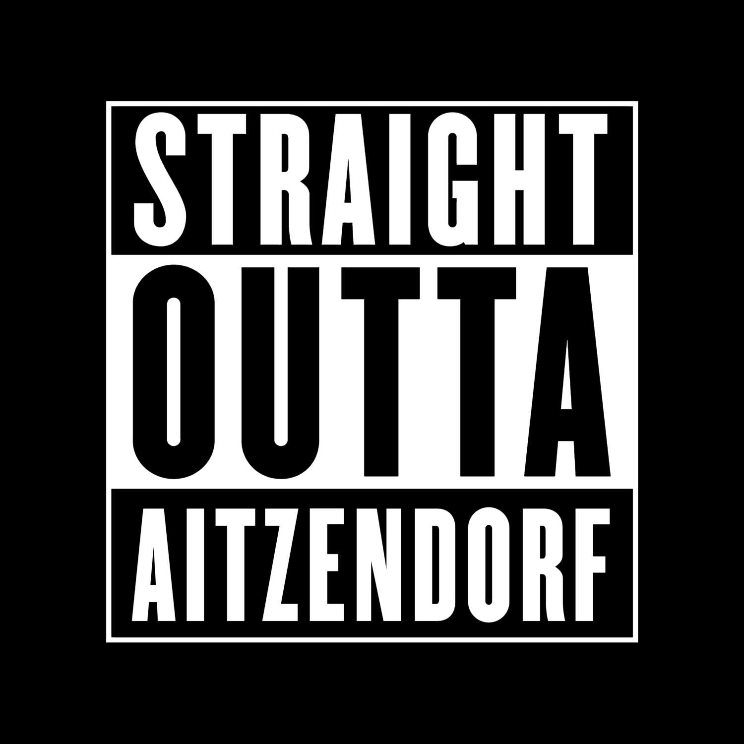 T-Shirt »Straight Outta« für den Ort »Aitzendorf«