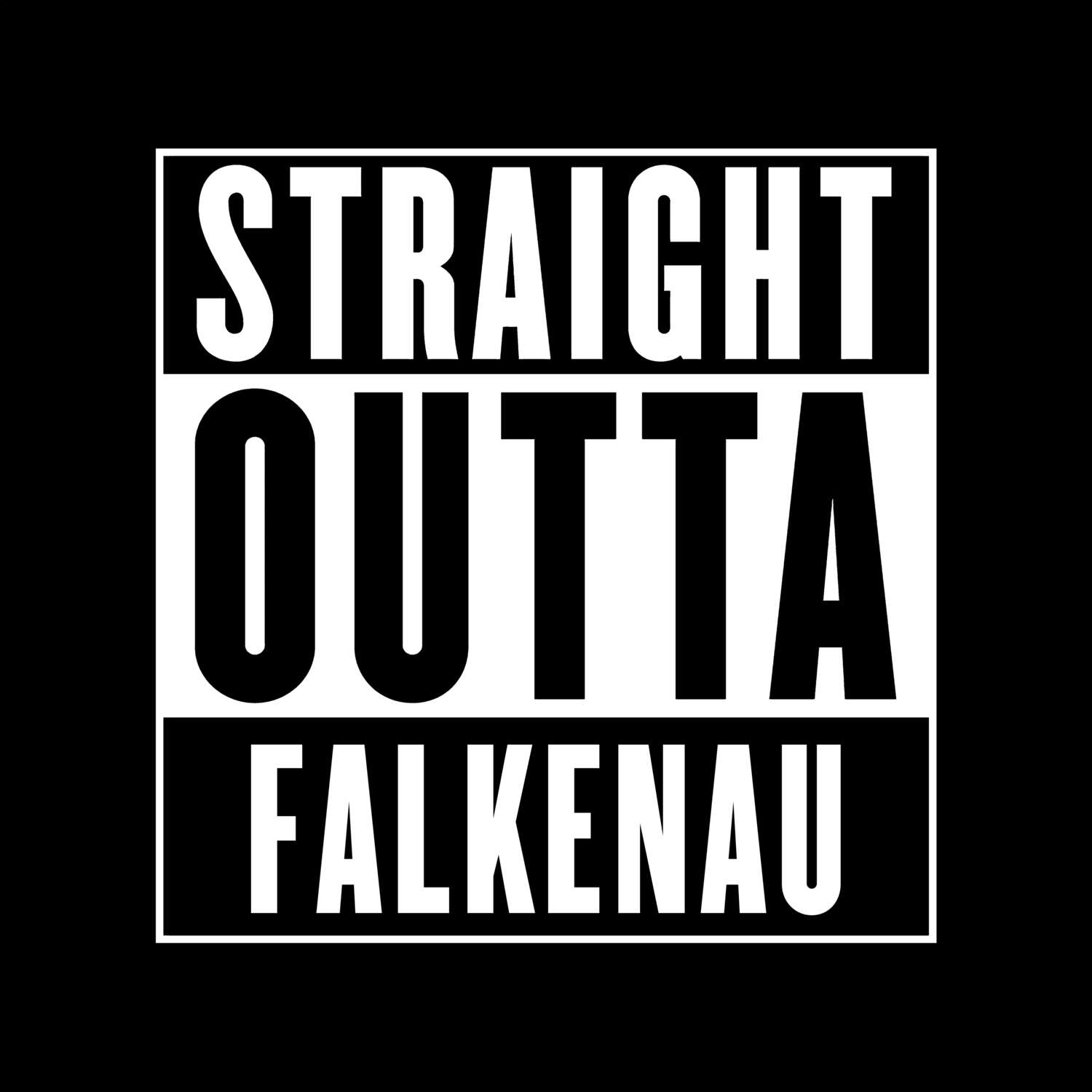 Falkenau T-Shirt »Straight Outta«