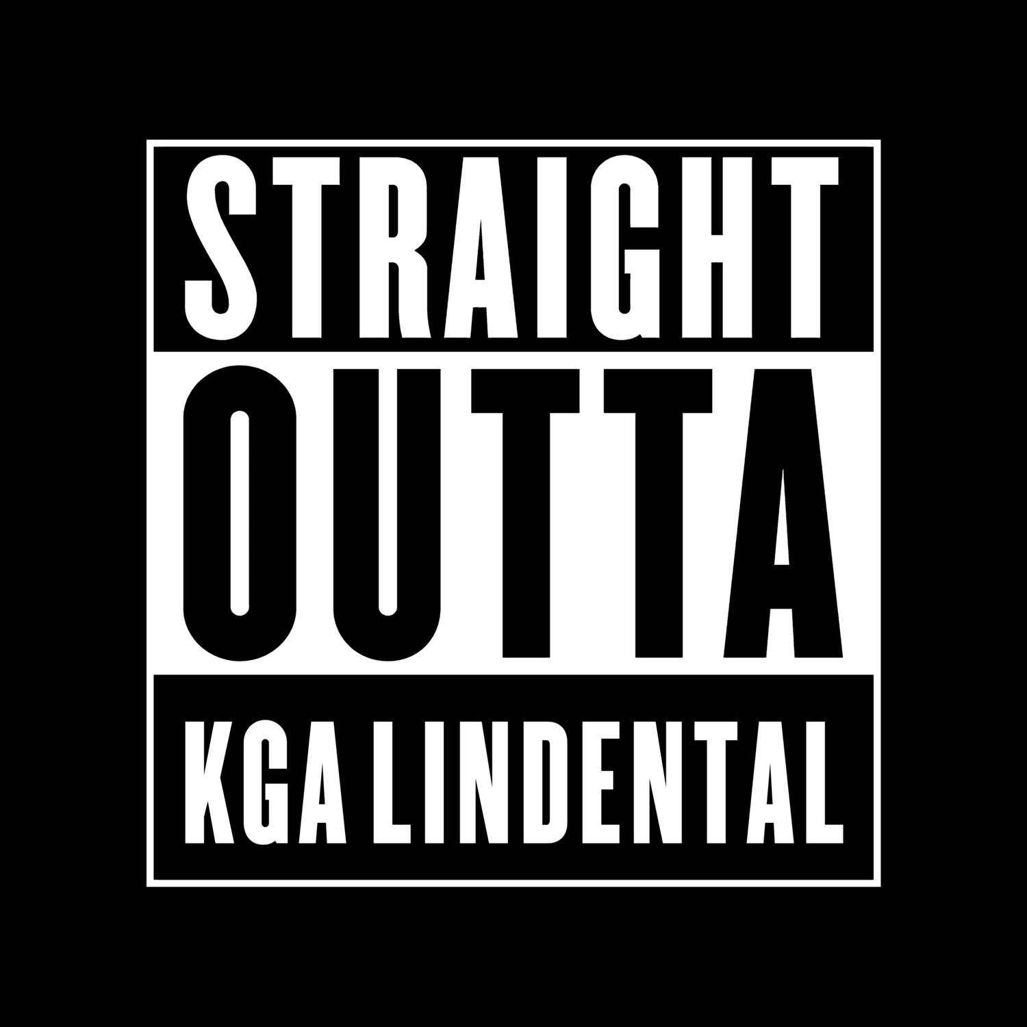 T-Shirt »Straight Outta« für den Ort »KGA Lindental«