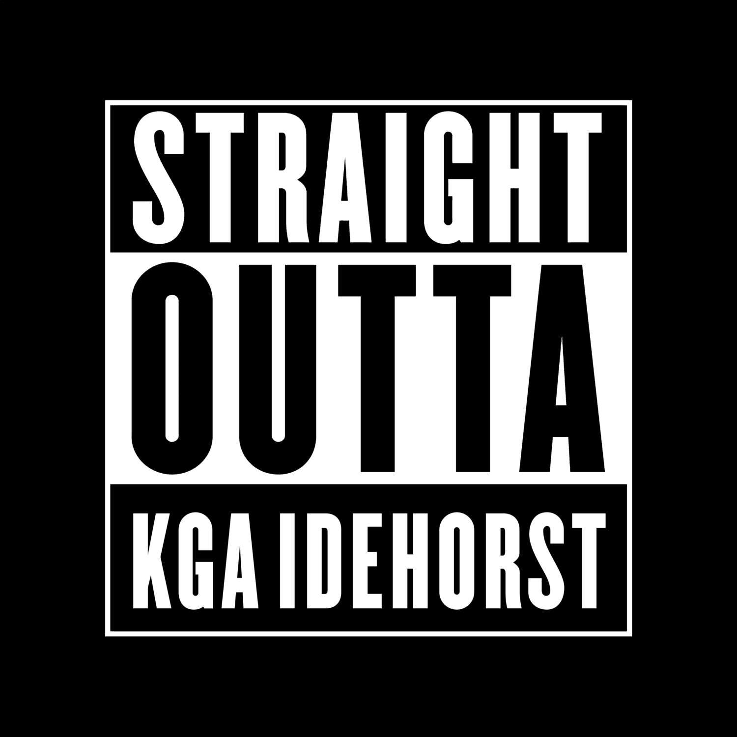 T-Shirt »Straight Outta« für den Ort »KGA Idehorst«