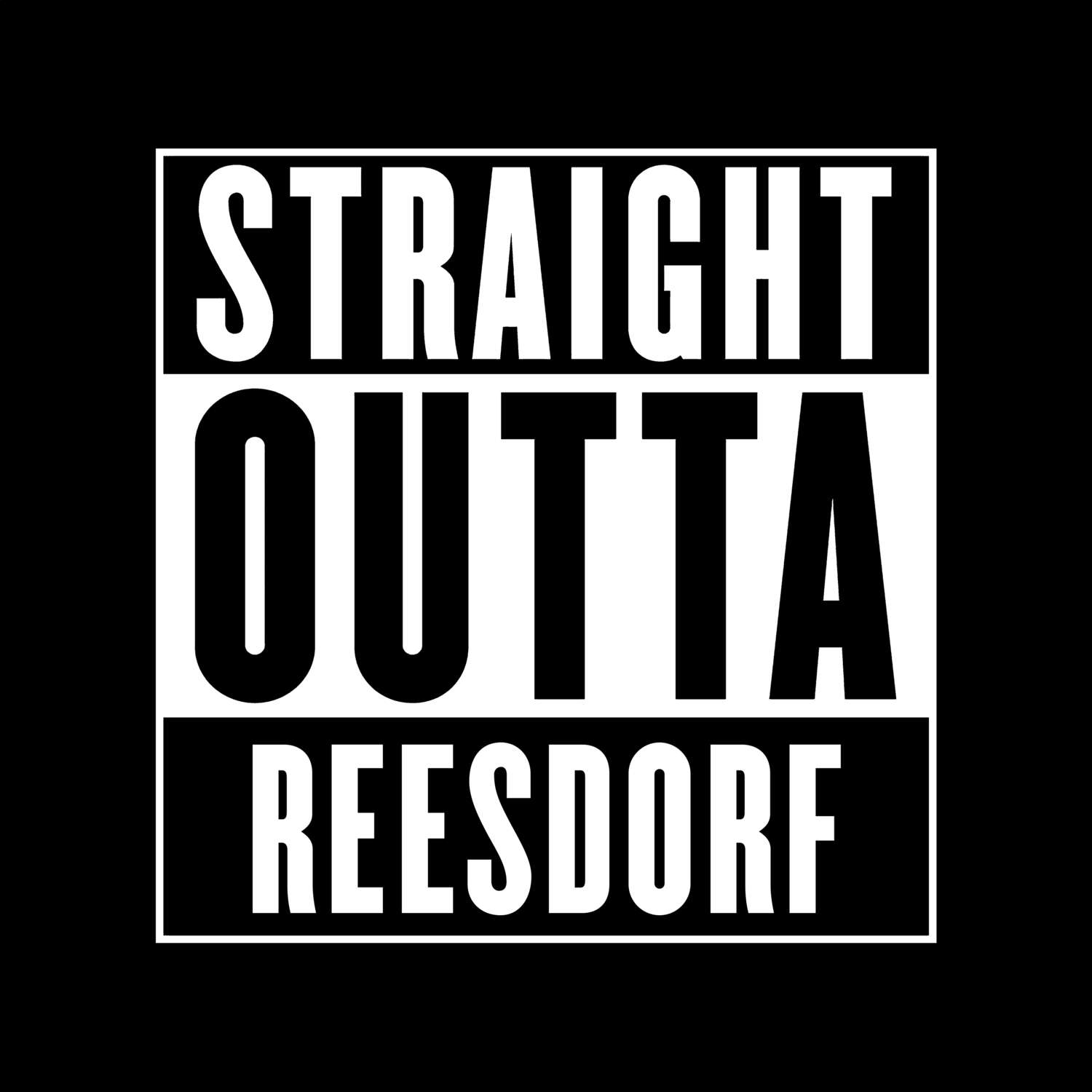 T-Shirt »Straight Outta« für den Ort »Reesdorf«