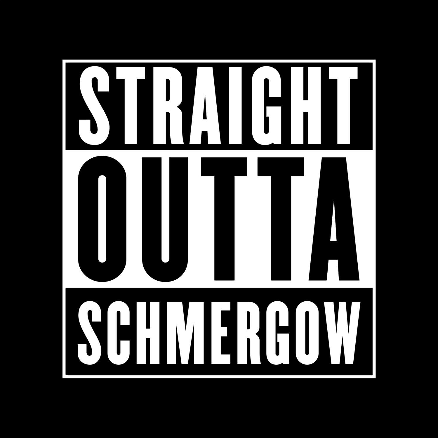 Schmergow T-Shirt »Straight Outta«