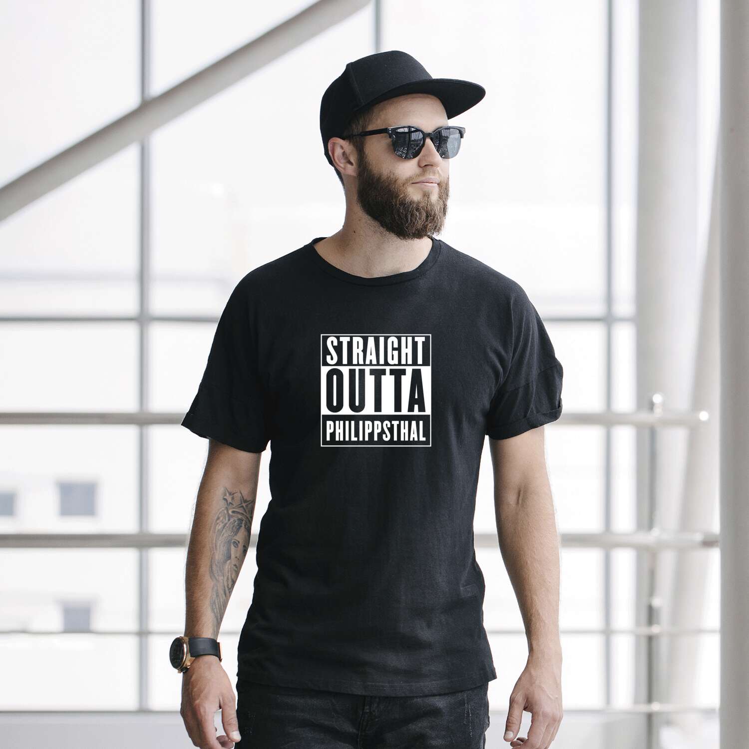 T-Shirt »Straight Outta« für den Ort »Philippsthal«