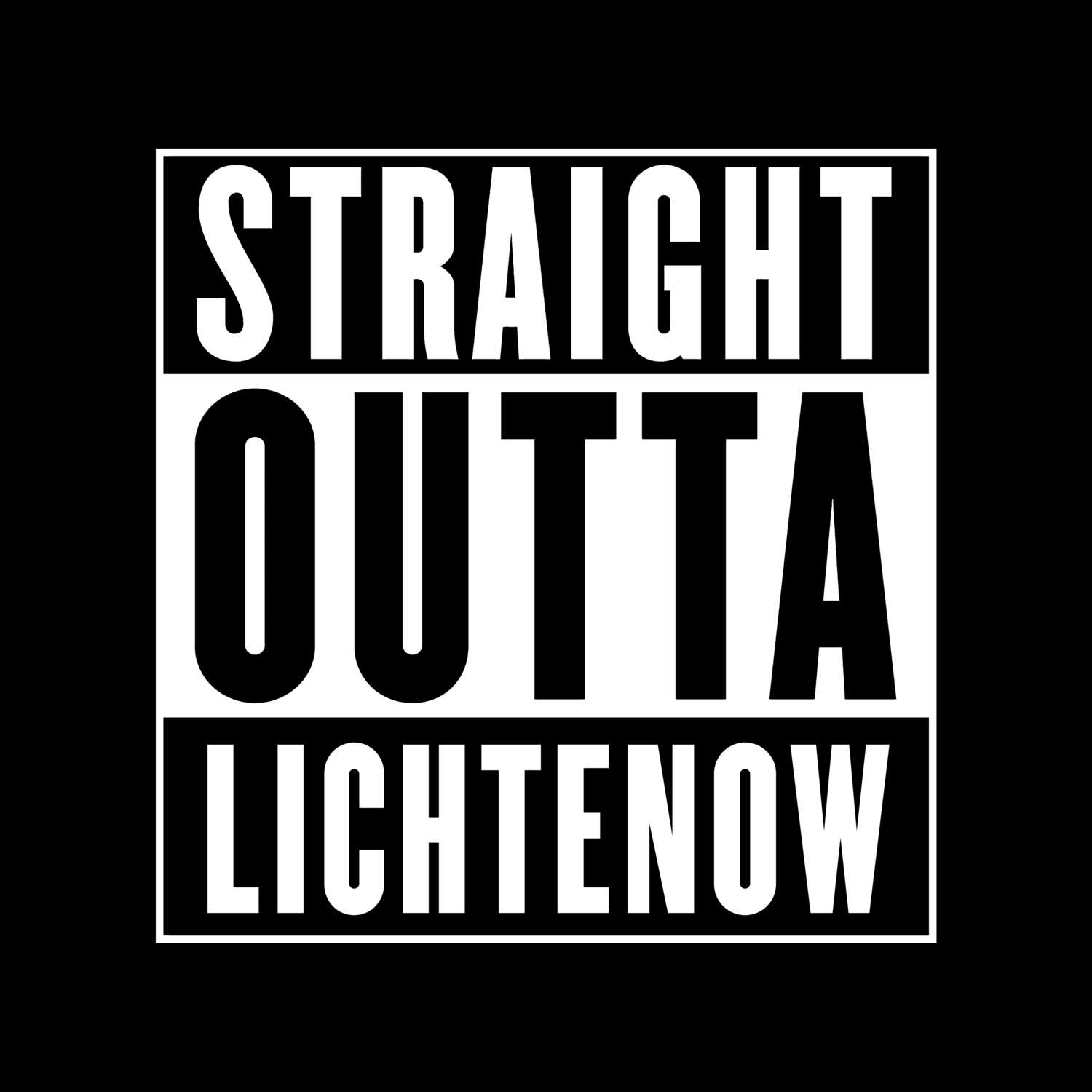 Lichtenow T-Shirt »Straight Outta«