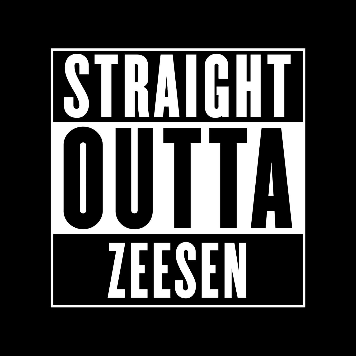 Zeesen T-Shirt »Straight Outta«