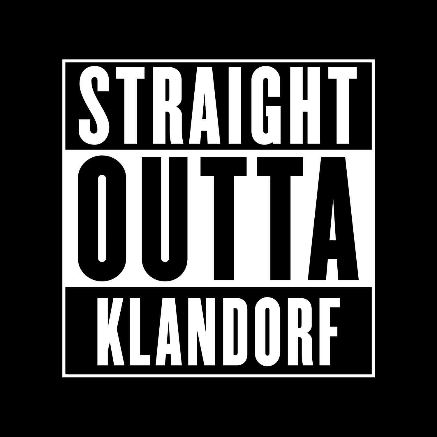 Klandorf T-Shirt »Straight Outta«