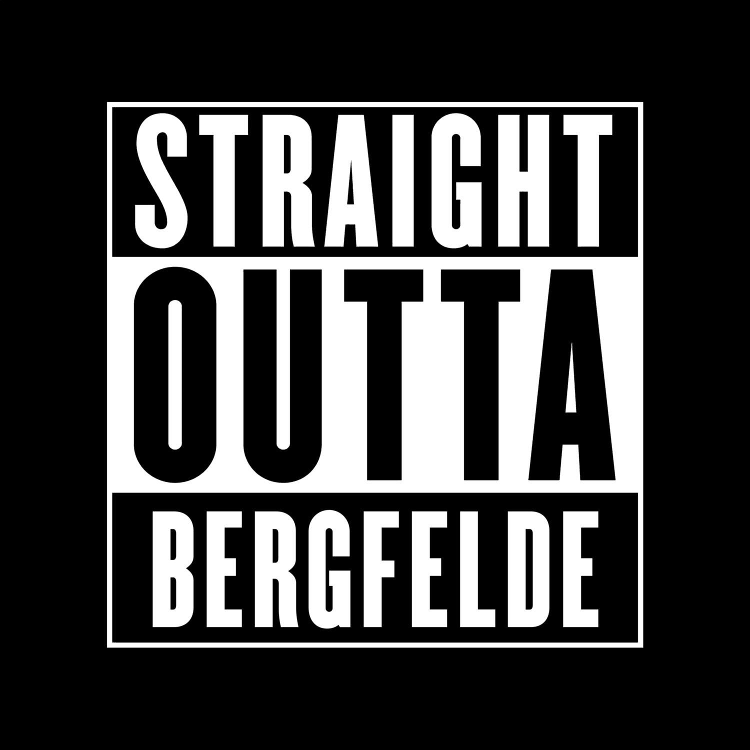Bergfelde T-Shirt »Straight Outta«