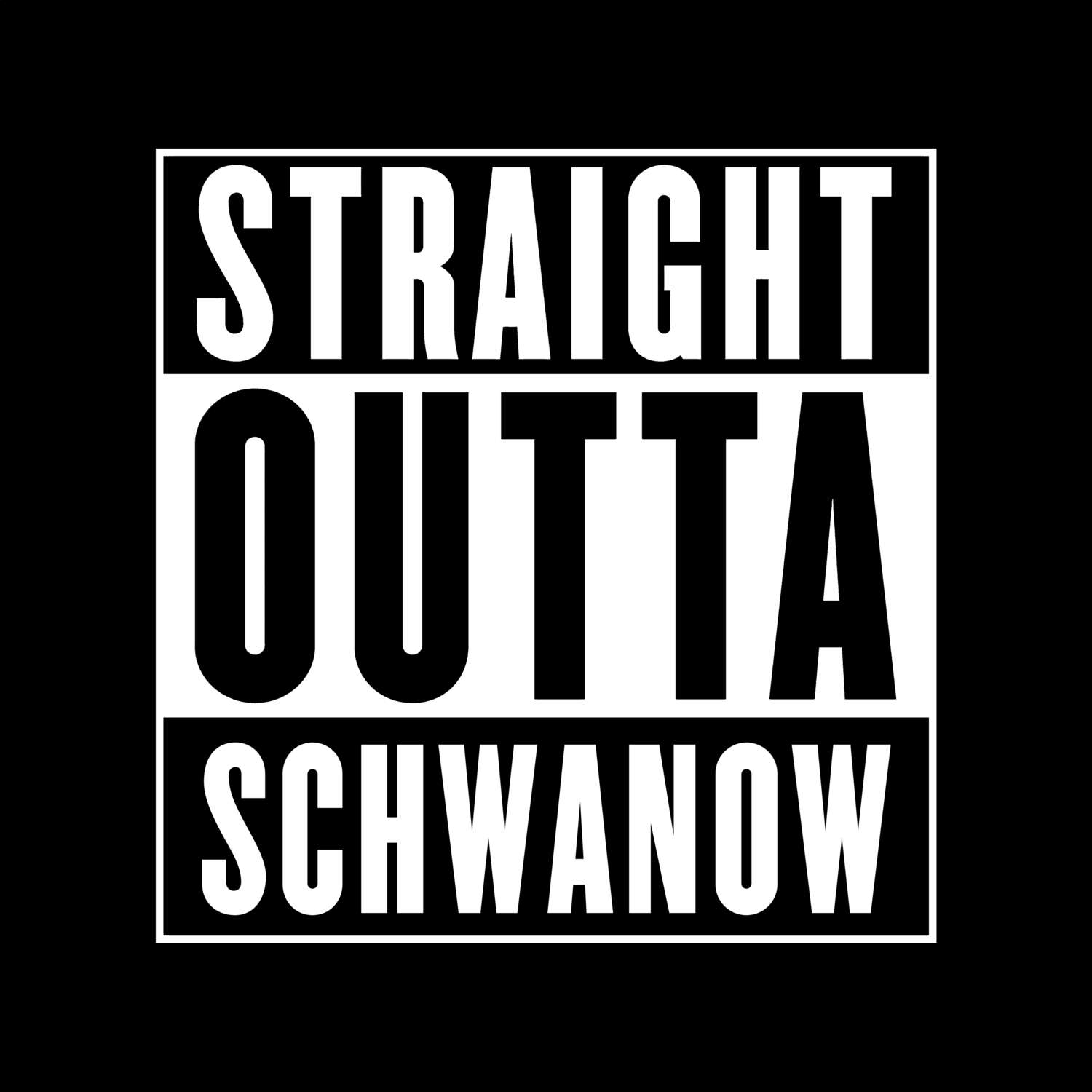 Schwanow T-Shirt »Straight Outta«