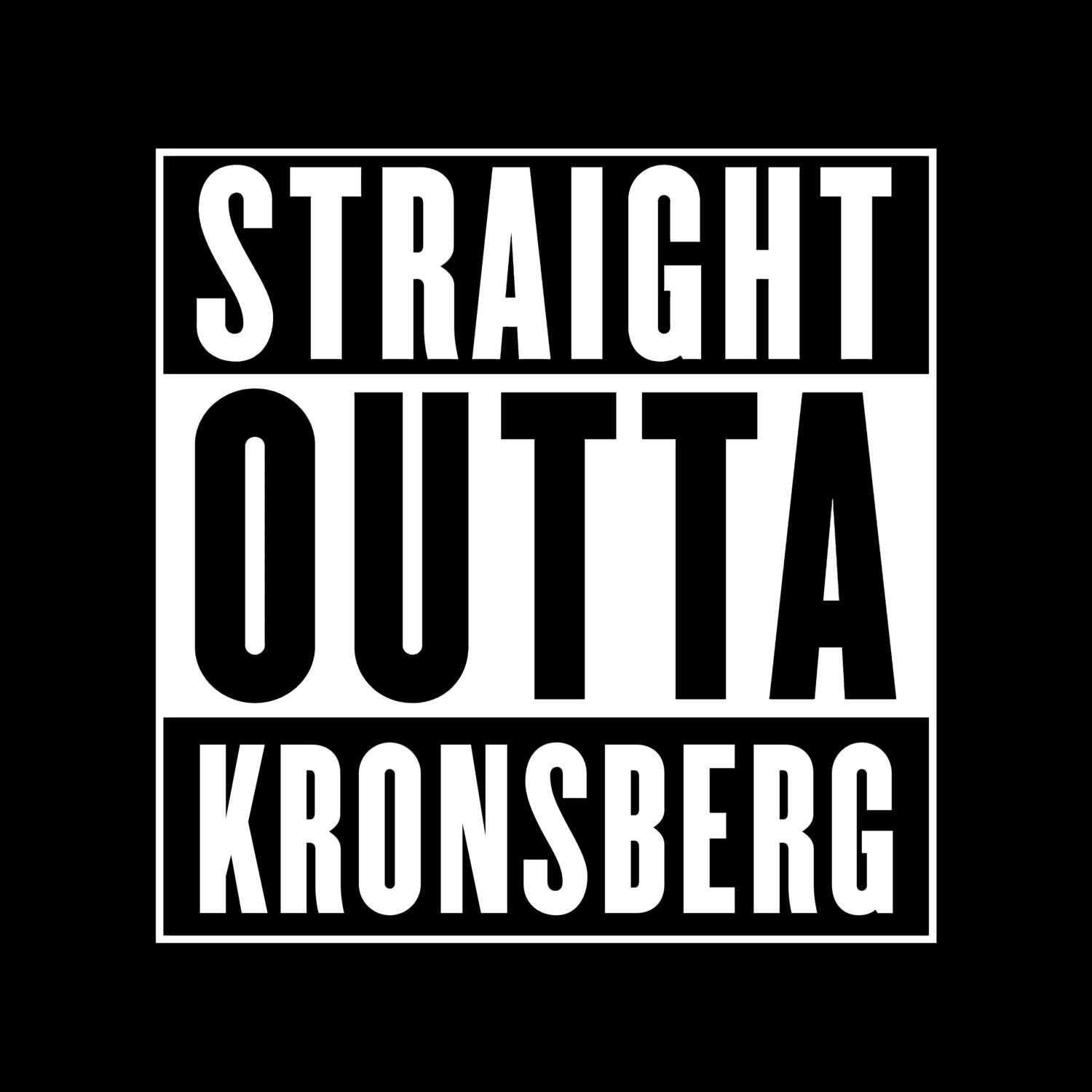 Kronsberg T-Shirt »Straight Outta«