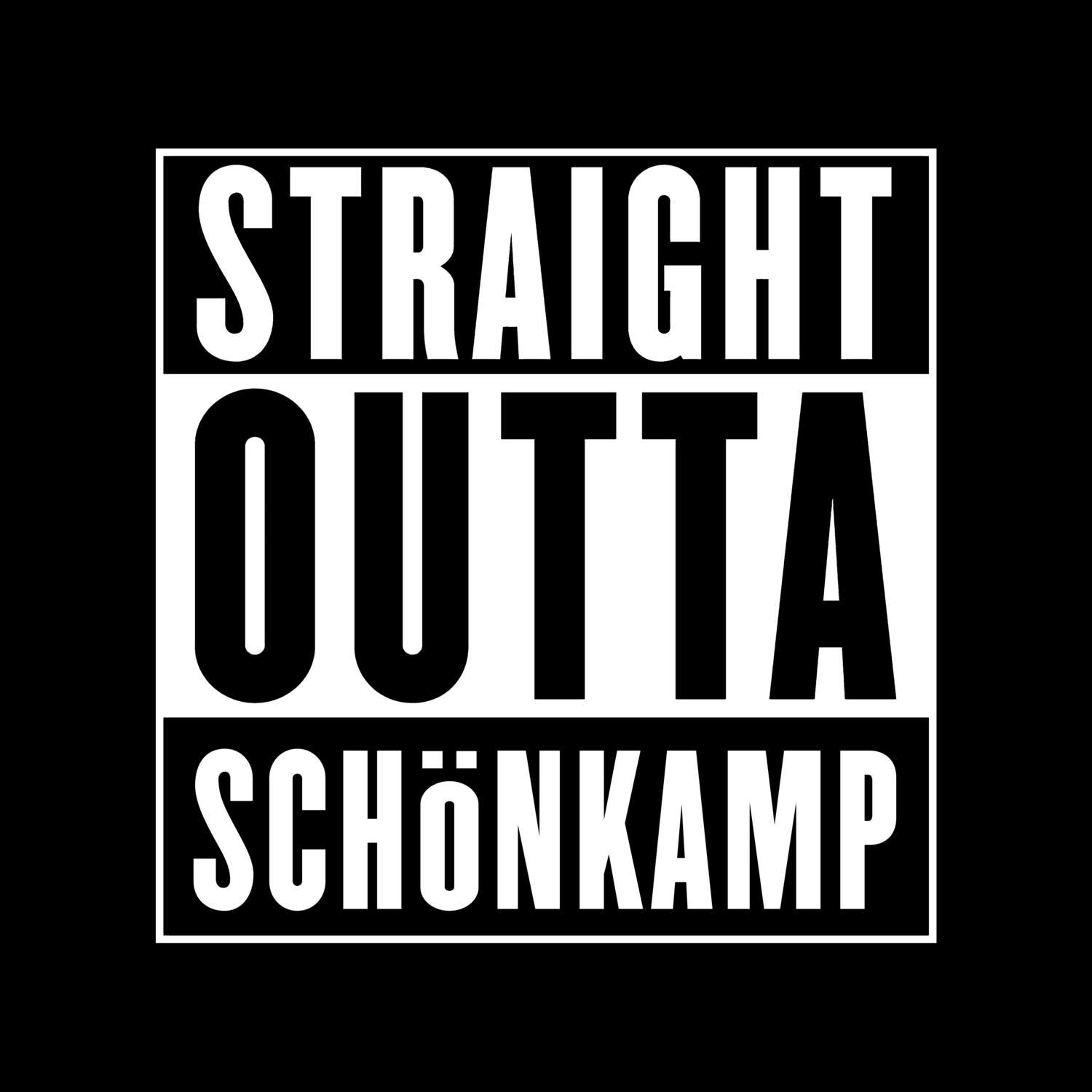 Schönkamp T-Shirt »Straight Outta«