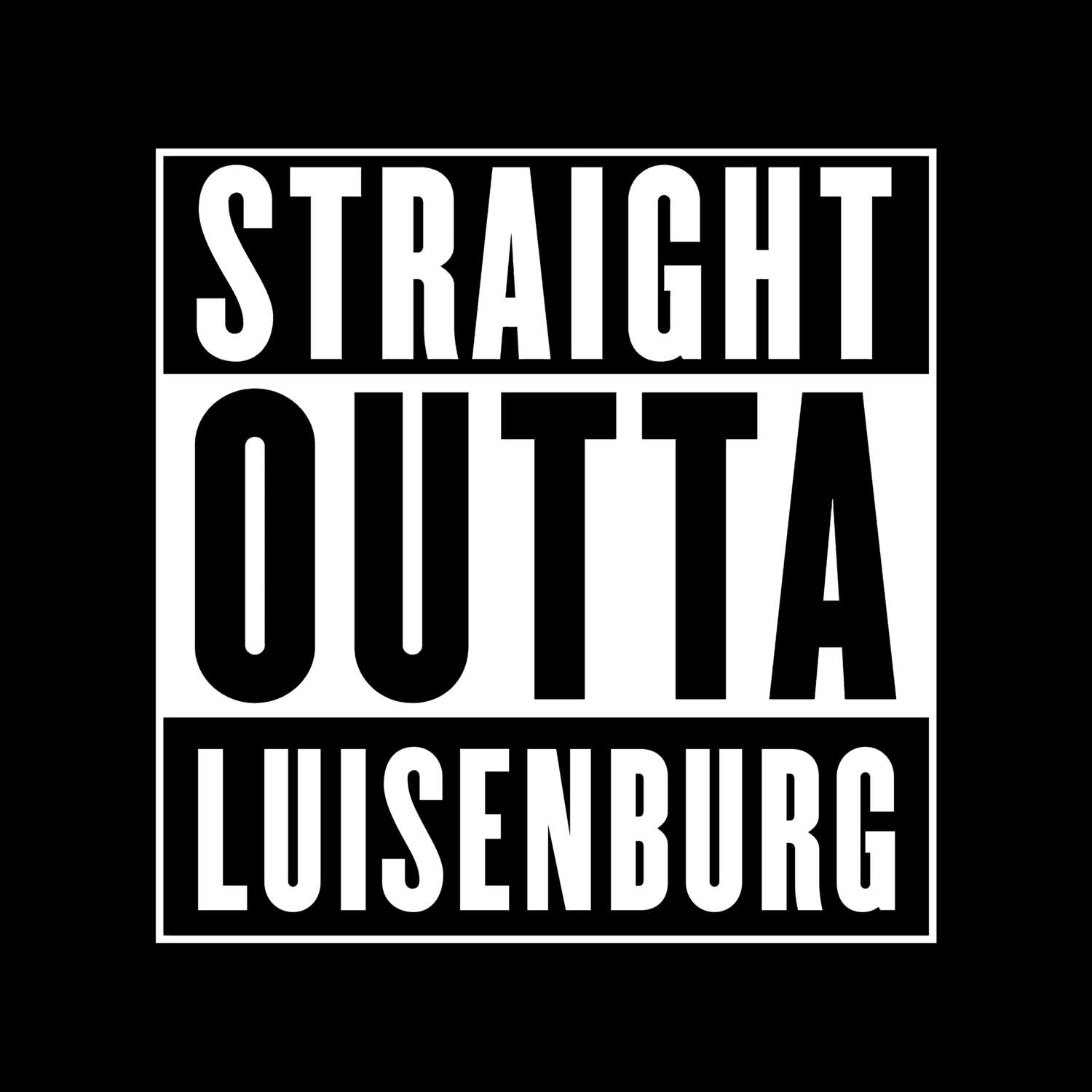 Luisenburg T-Shirt »Straight Outta«