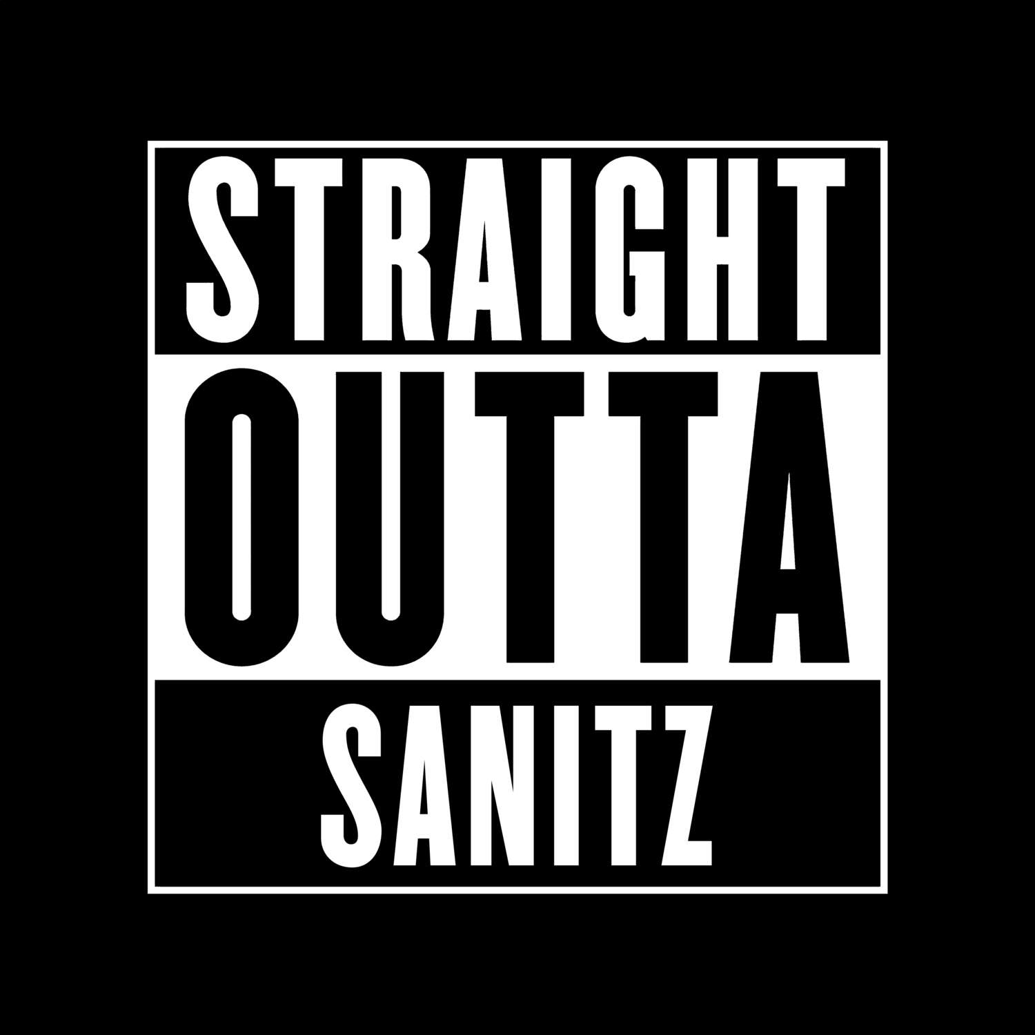 Sanitz T-Shirt »Straight Outta«