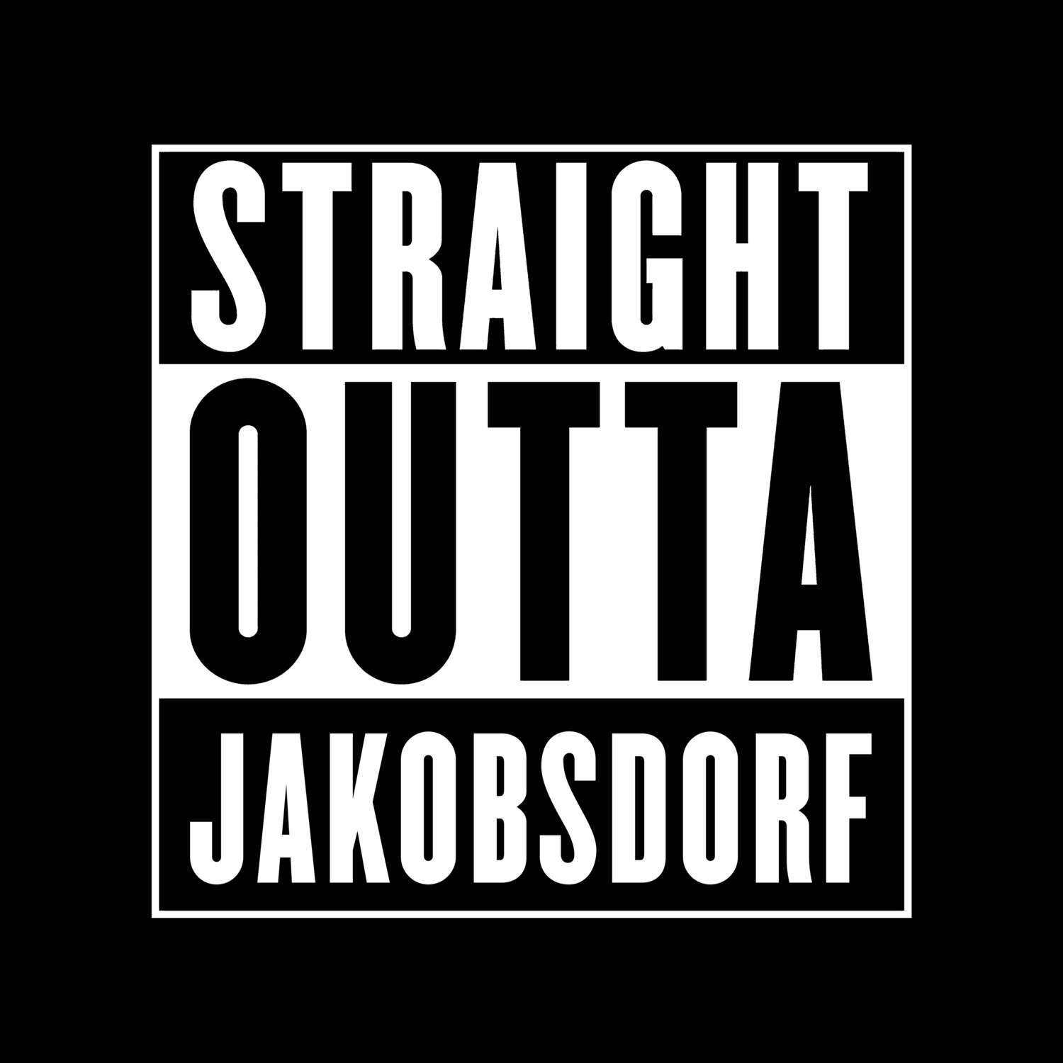 Jakobsdorf T-Shirt »Straight Outta«