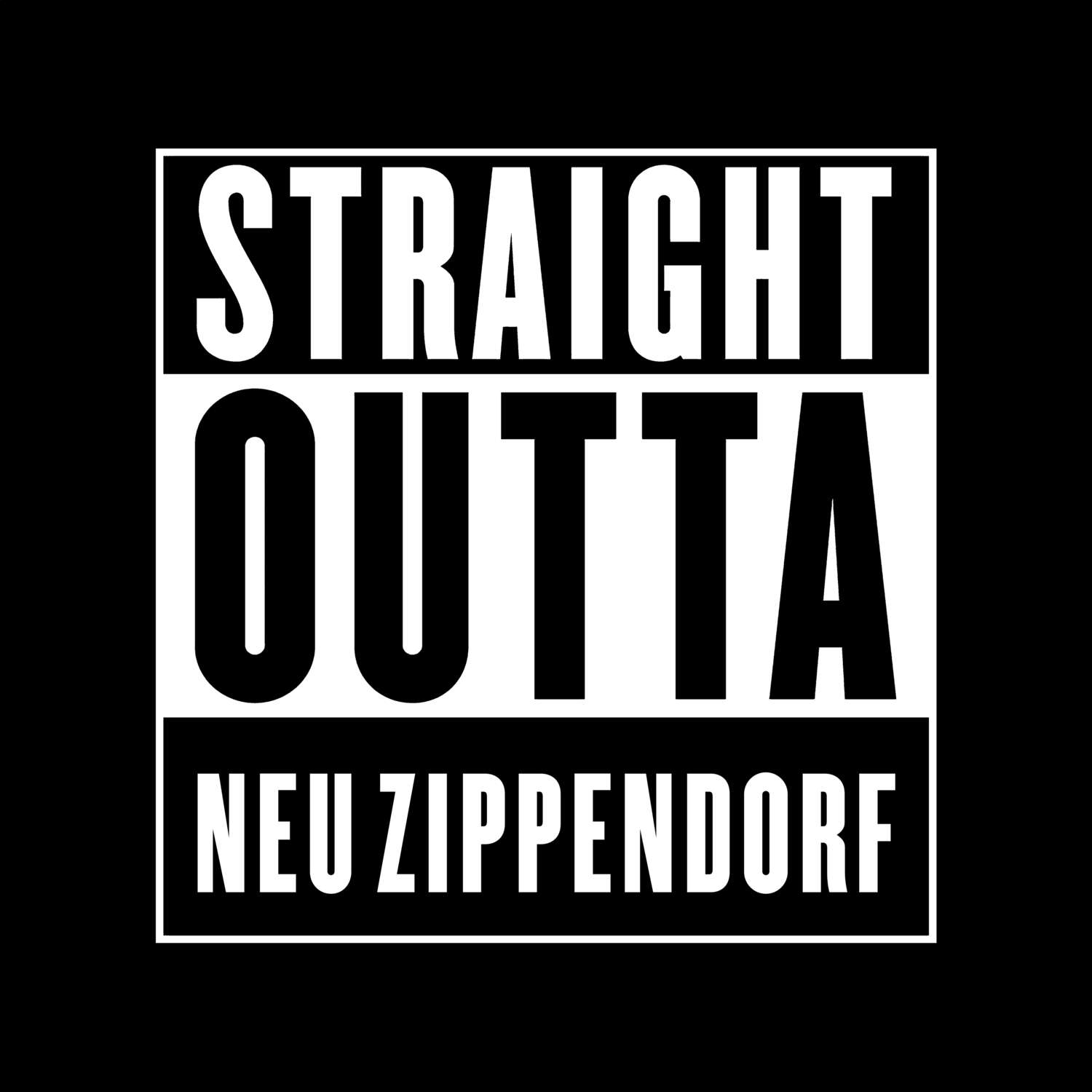Neu Zippendorf T-Shirt »Straight Outta«