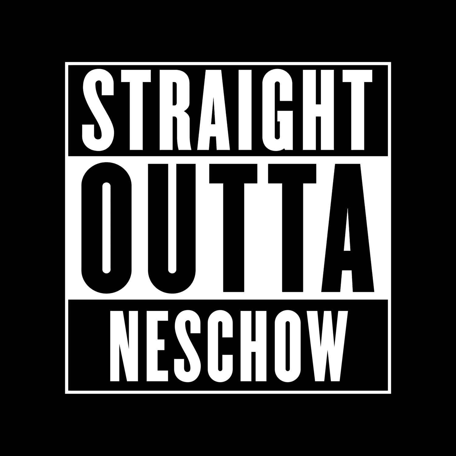 Neschow T-Shirt »Straight Outta«
