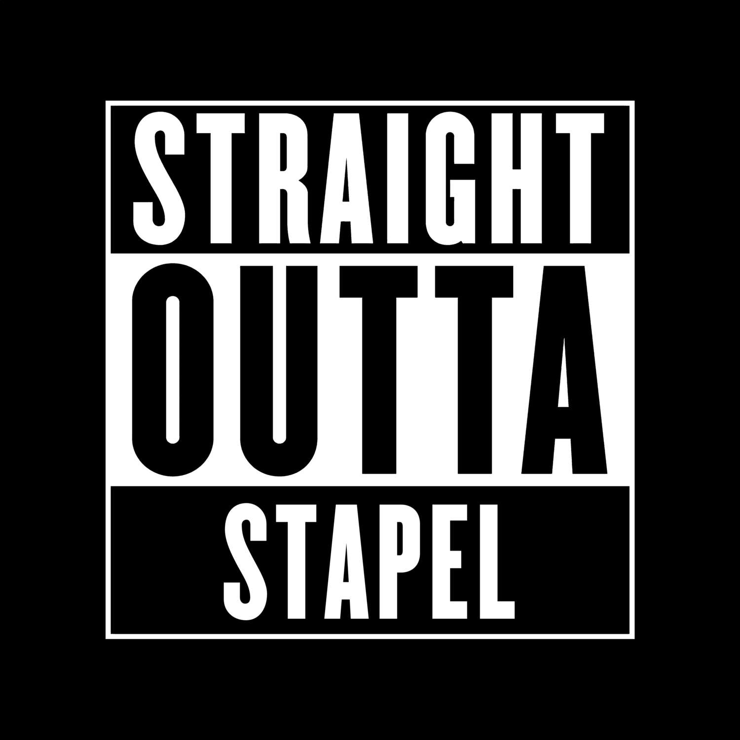 Stapel T-Shirt »Straight Outta«
