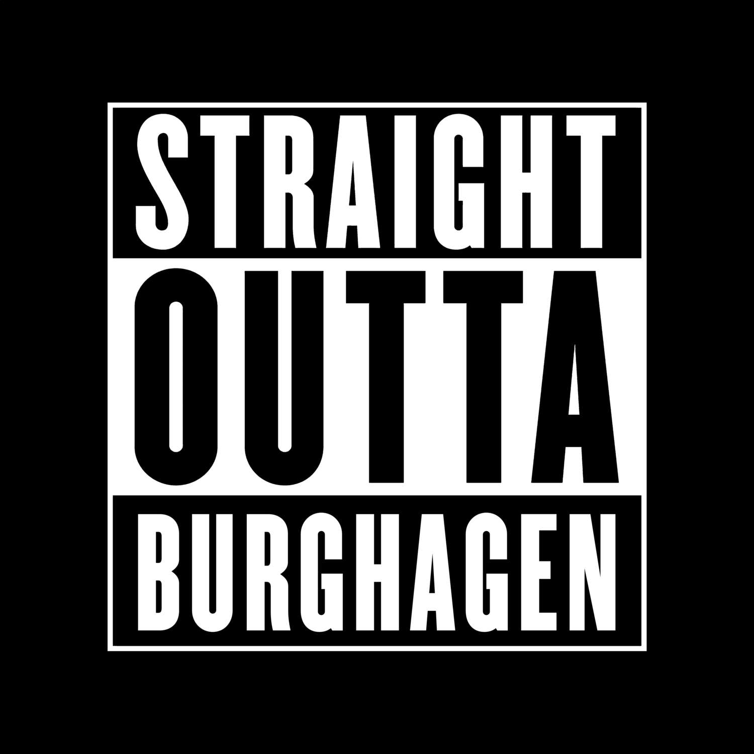 Burghagen T-Shirt »Straight Outta«