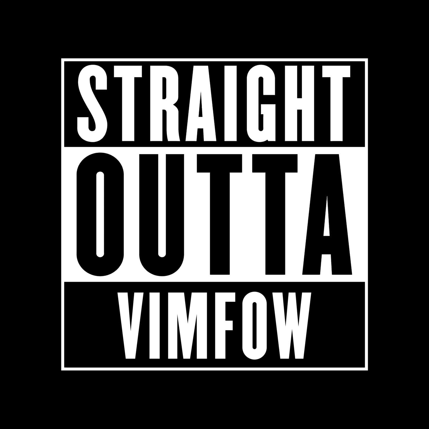 Vimfow T-Shirt »Straight Outta«