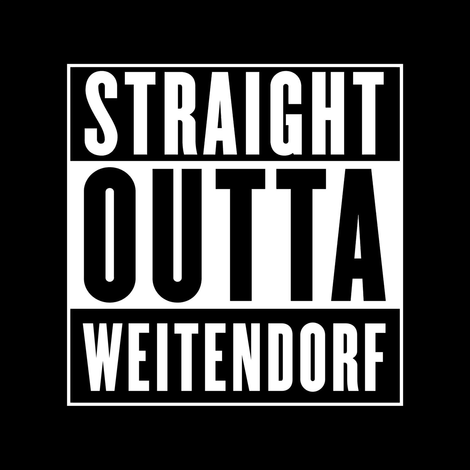 Weitendorf T-Shirt »Straight Outta«