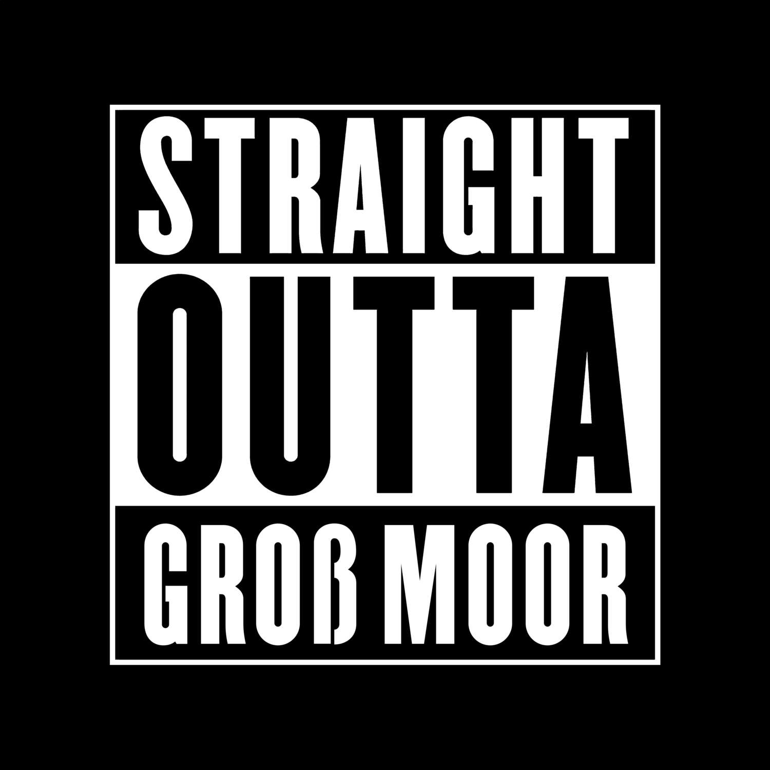 Groß Moor T-Shirt »Straight Outta«