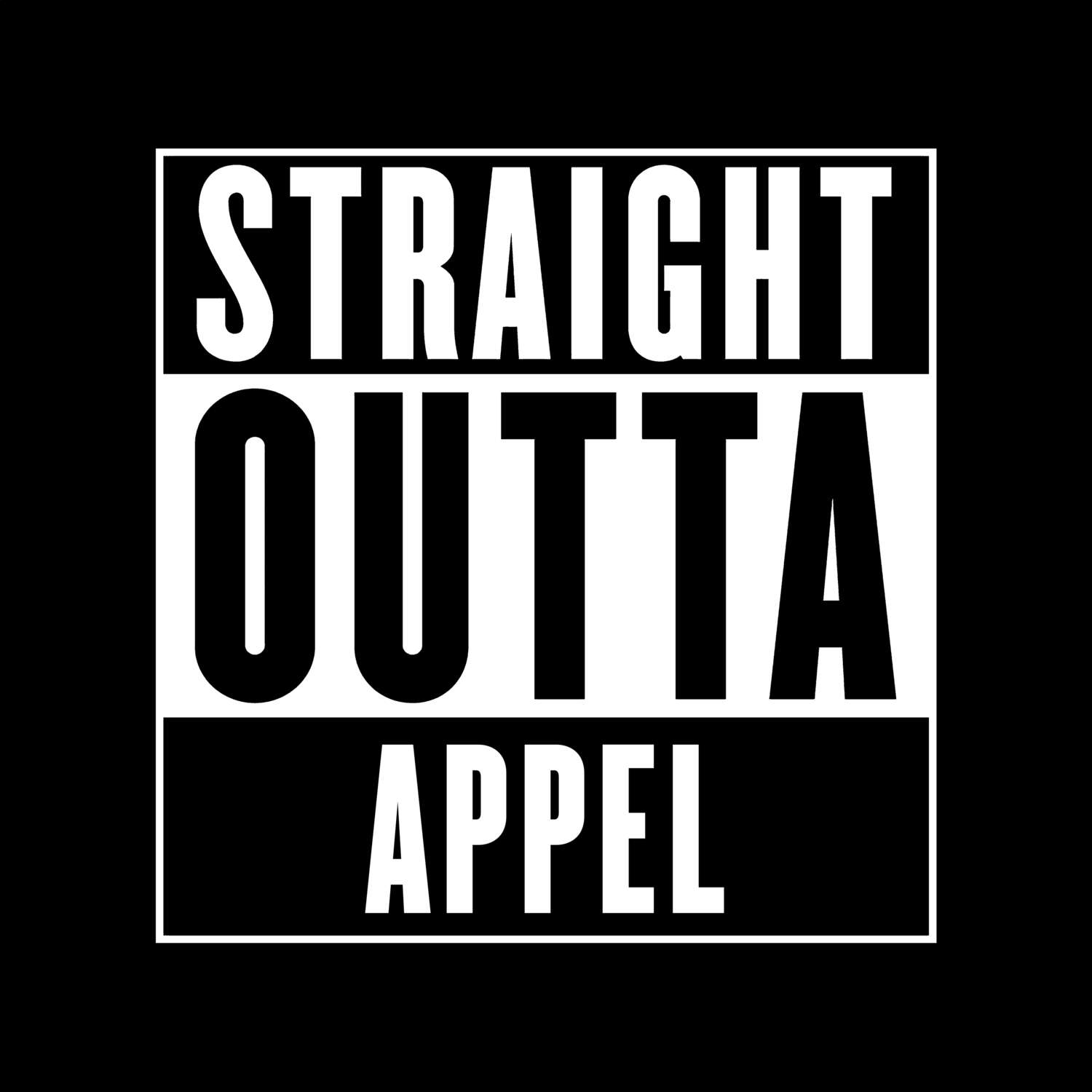 Appel T-Shirt »Straight Outta«