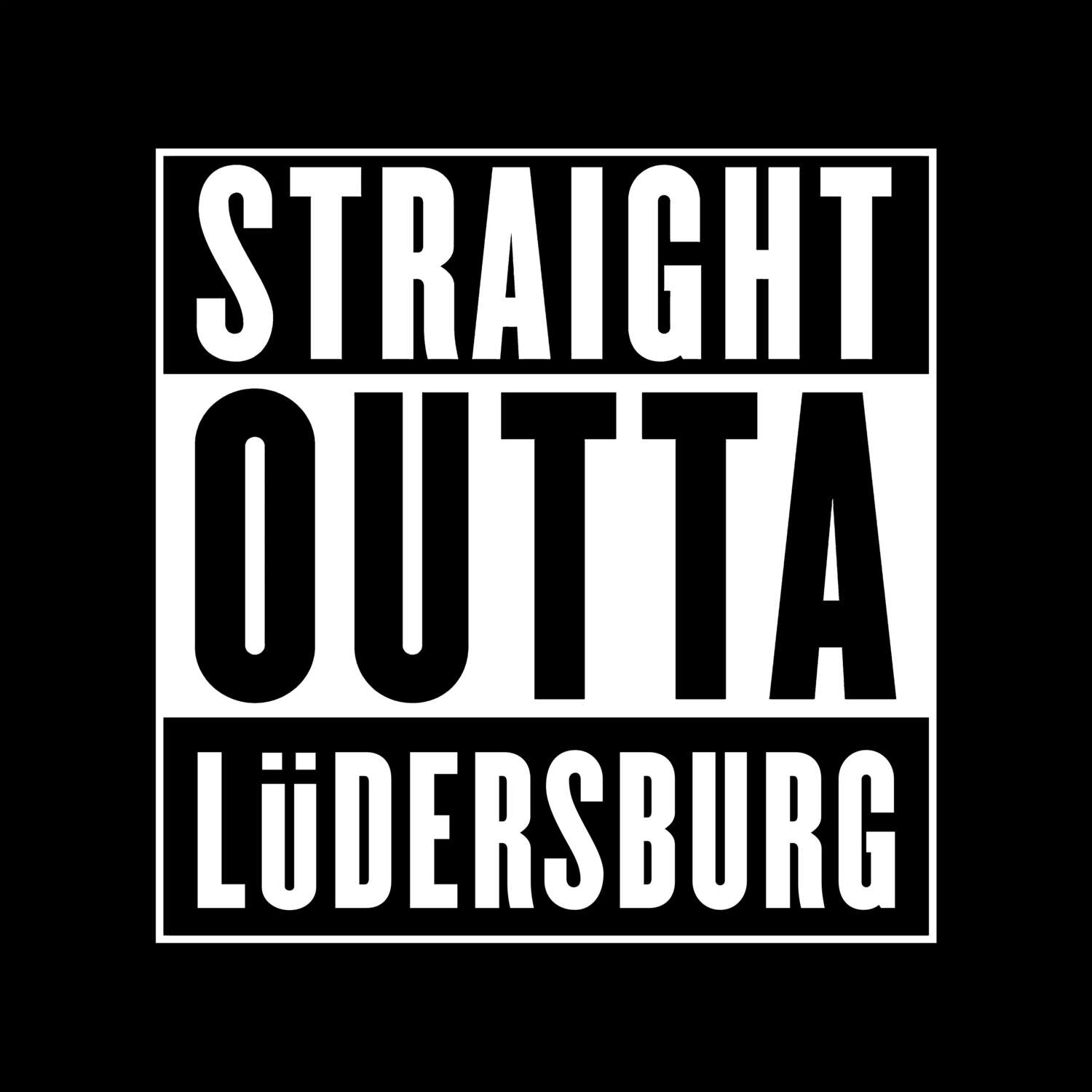 Lüdersburg T-Shirt »Straight Outta«