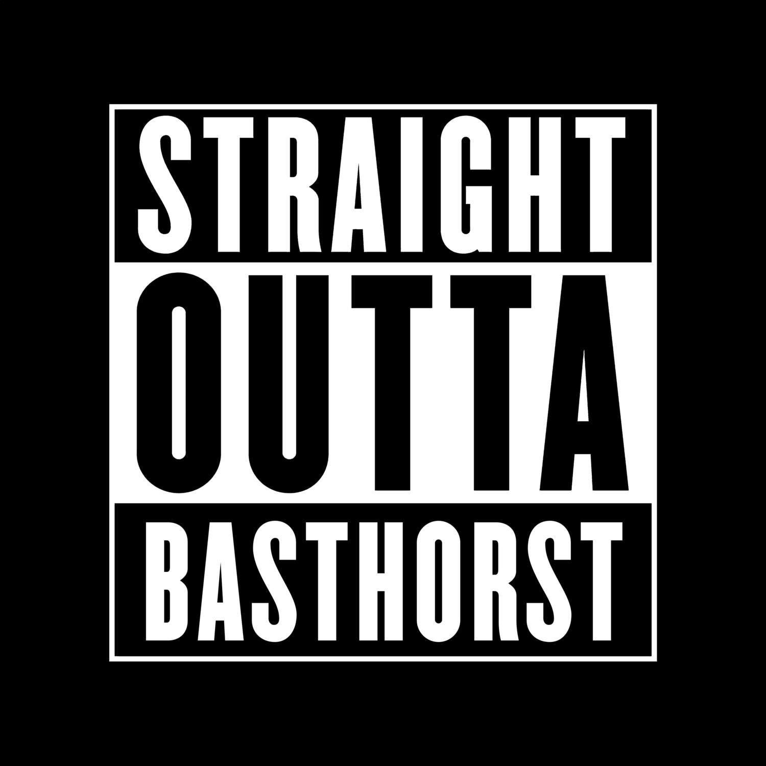 Basthorst T-Shirt »Straight Outta«