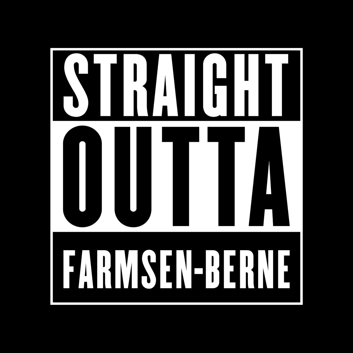 Farmsen-Berne T-Shirt »Straight Outta«