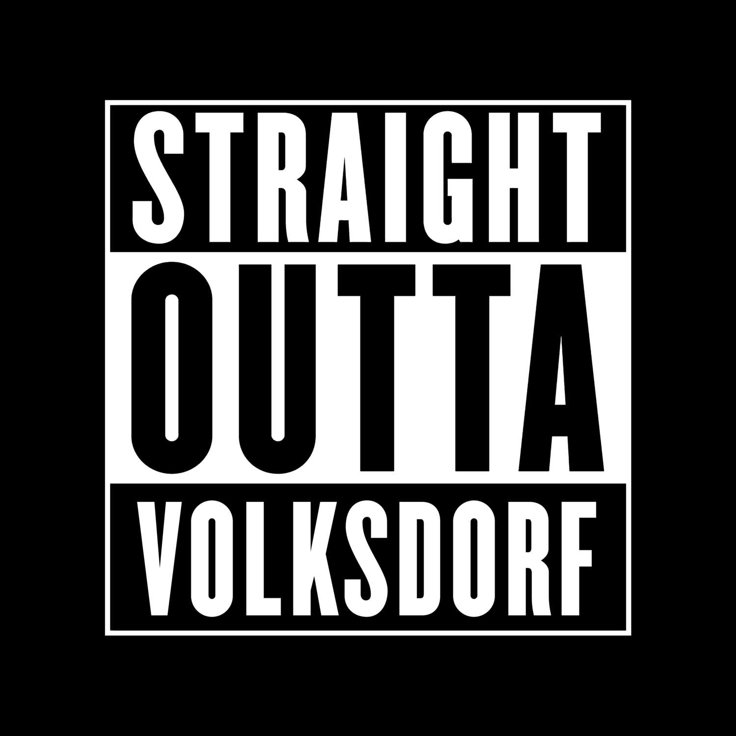 Volksdorf T-Shirt »Straight Outta«