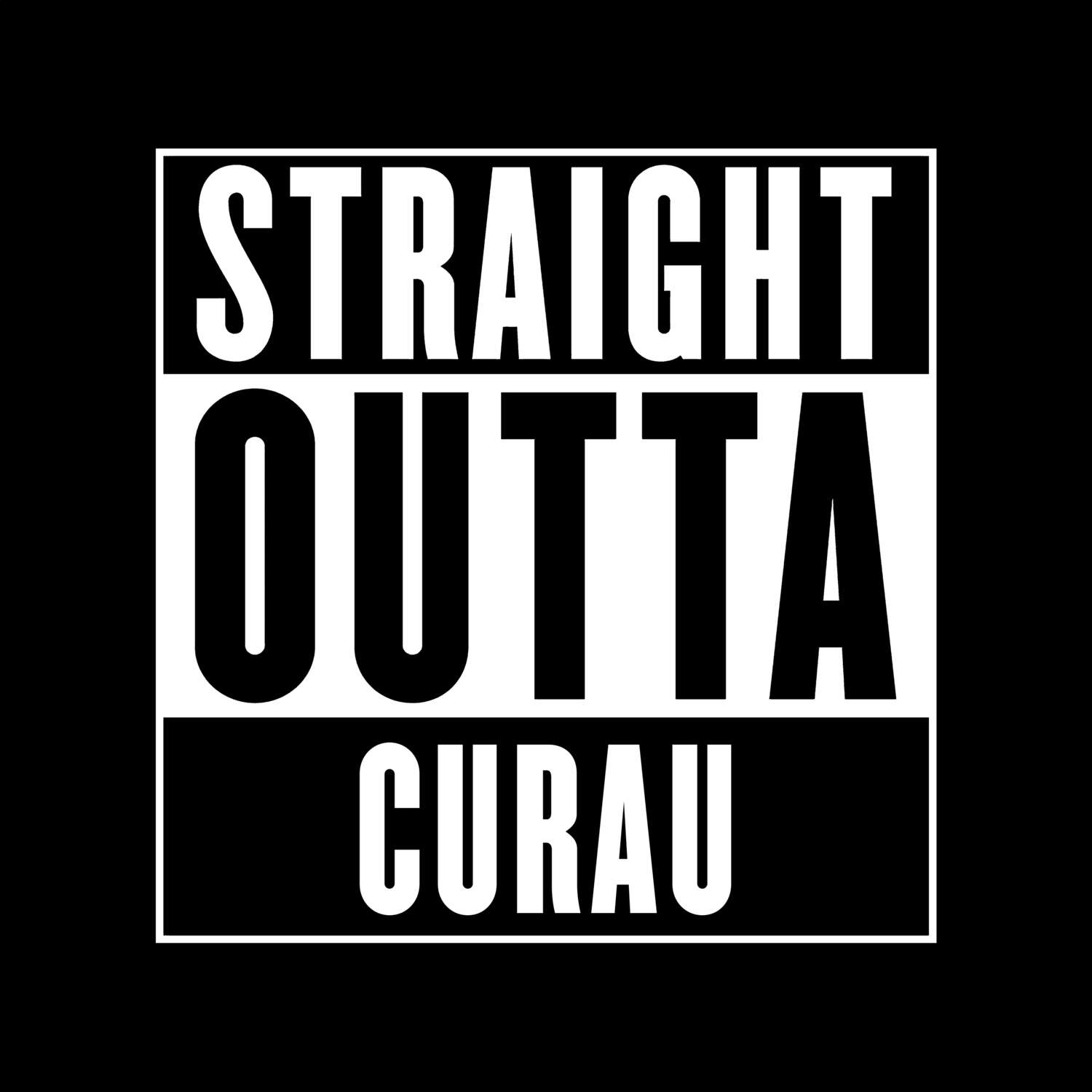 T-Shirt »Straight Outta« für den Ort »Curau«