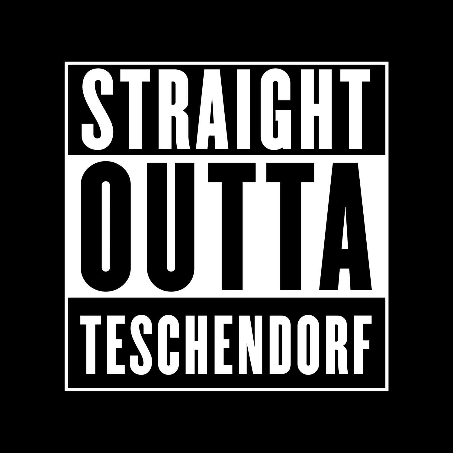 Teschendorf T-Shirt »Straight Outta«