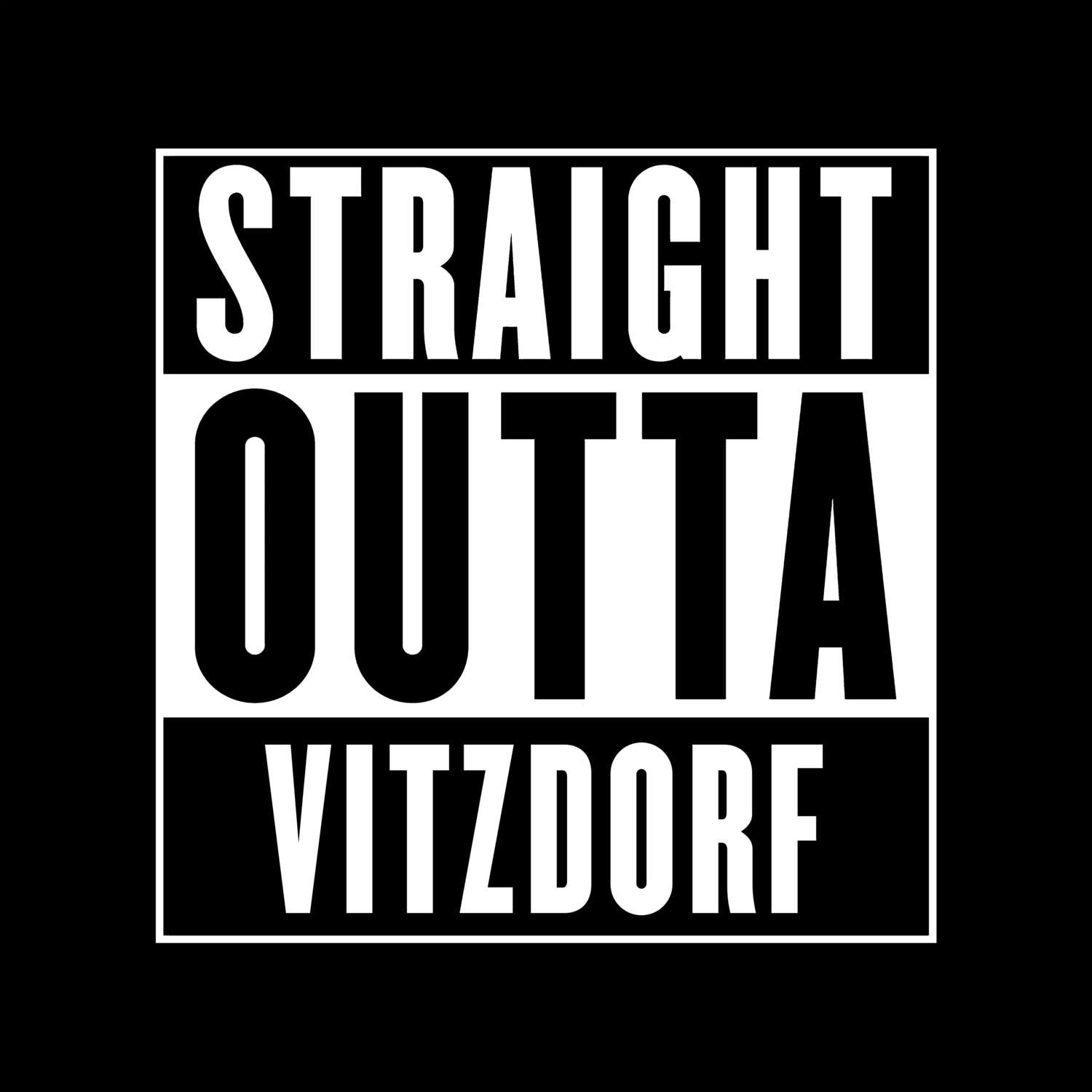 Vitzdorf T-Shirt »Straight Outta«