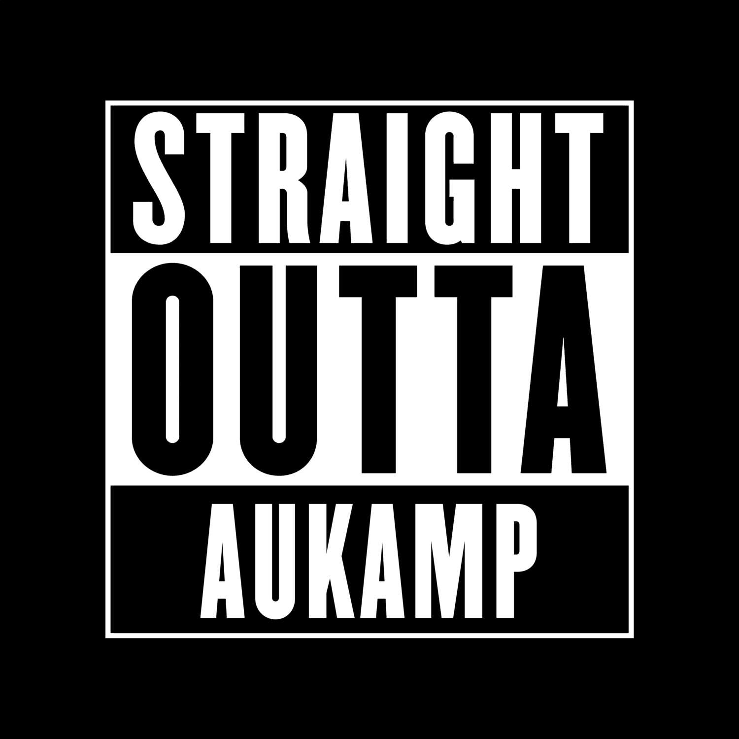 T-Shirt »Straight Outta« für den Ort »Aukamp«