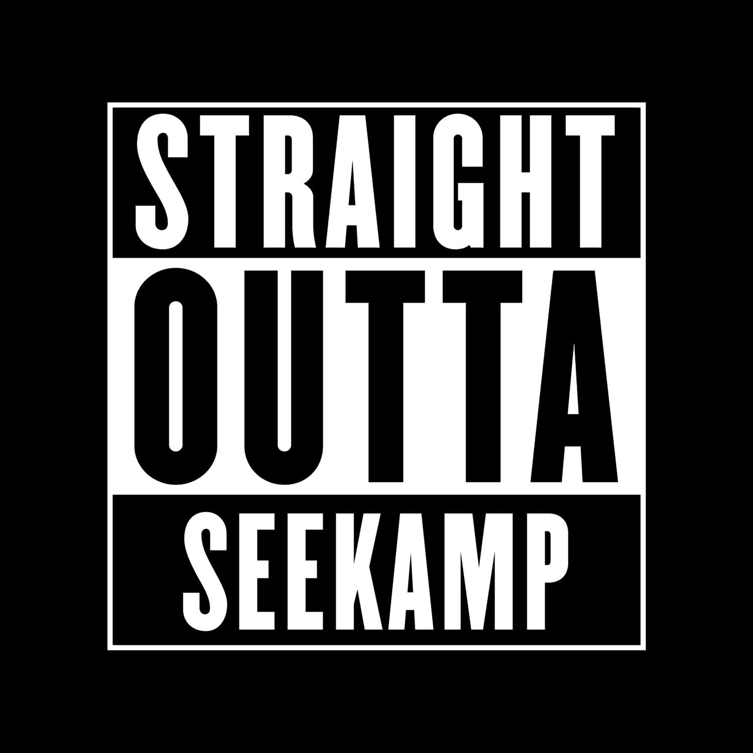 T-Shirt »Straight Outta« für den Ort »Seekamp«