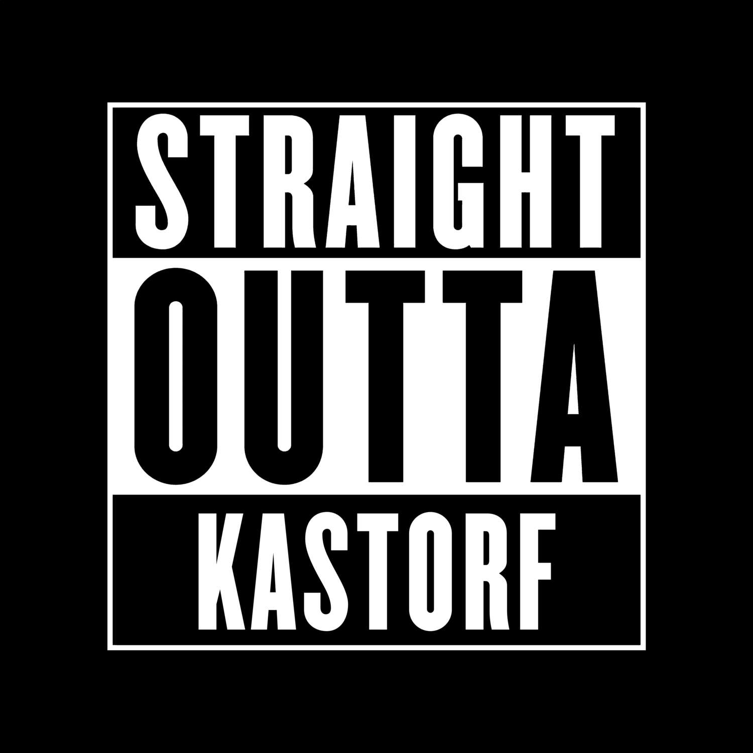 Kastorf T-Shirt »Straight Outta«