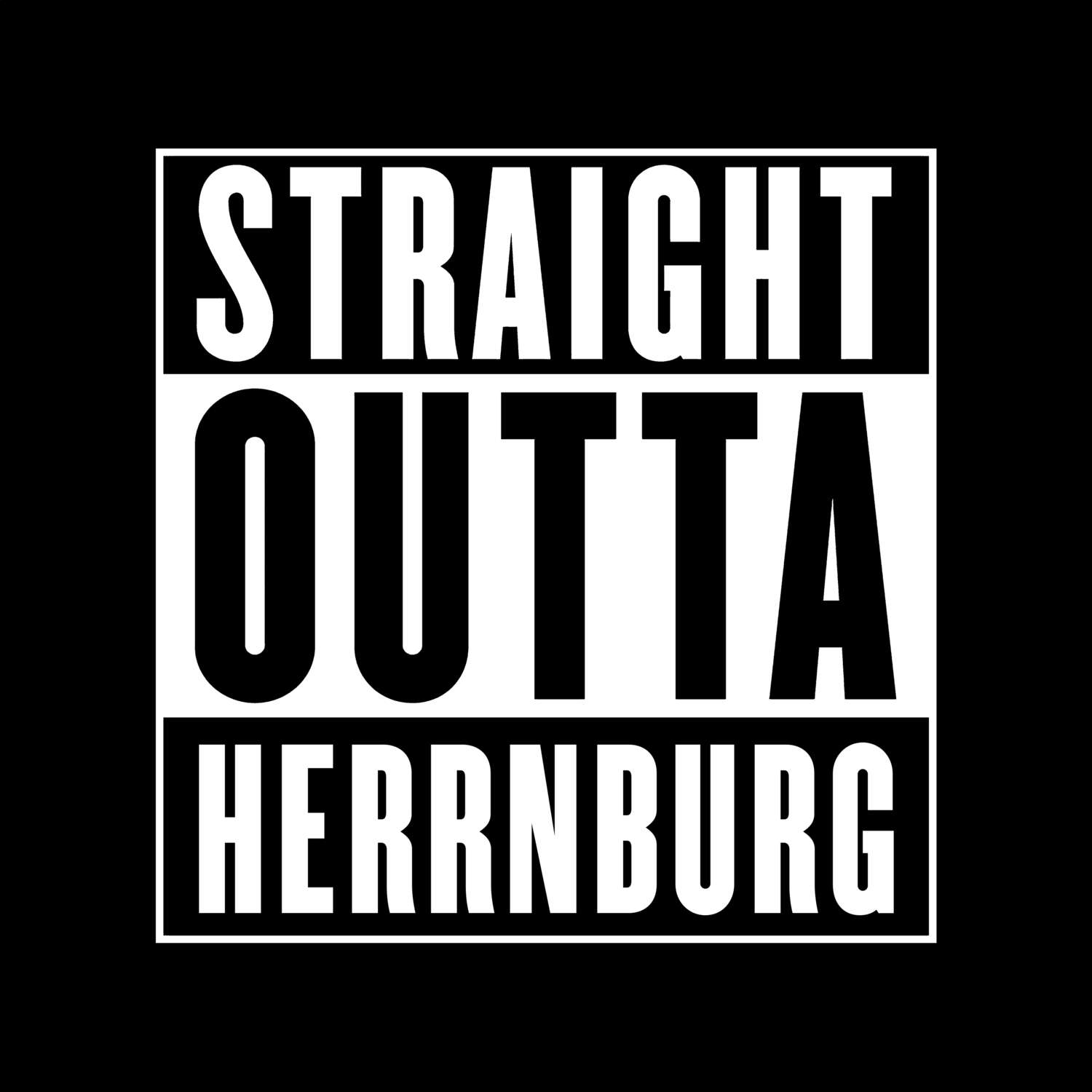 Herrnburg T-Shirt »Straight Outta«