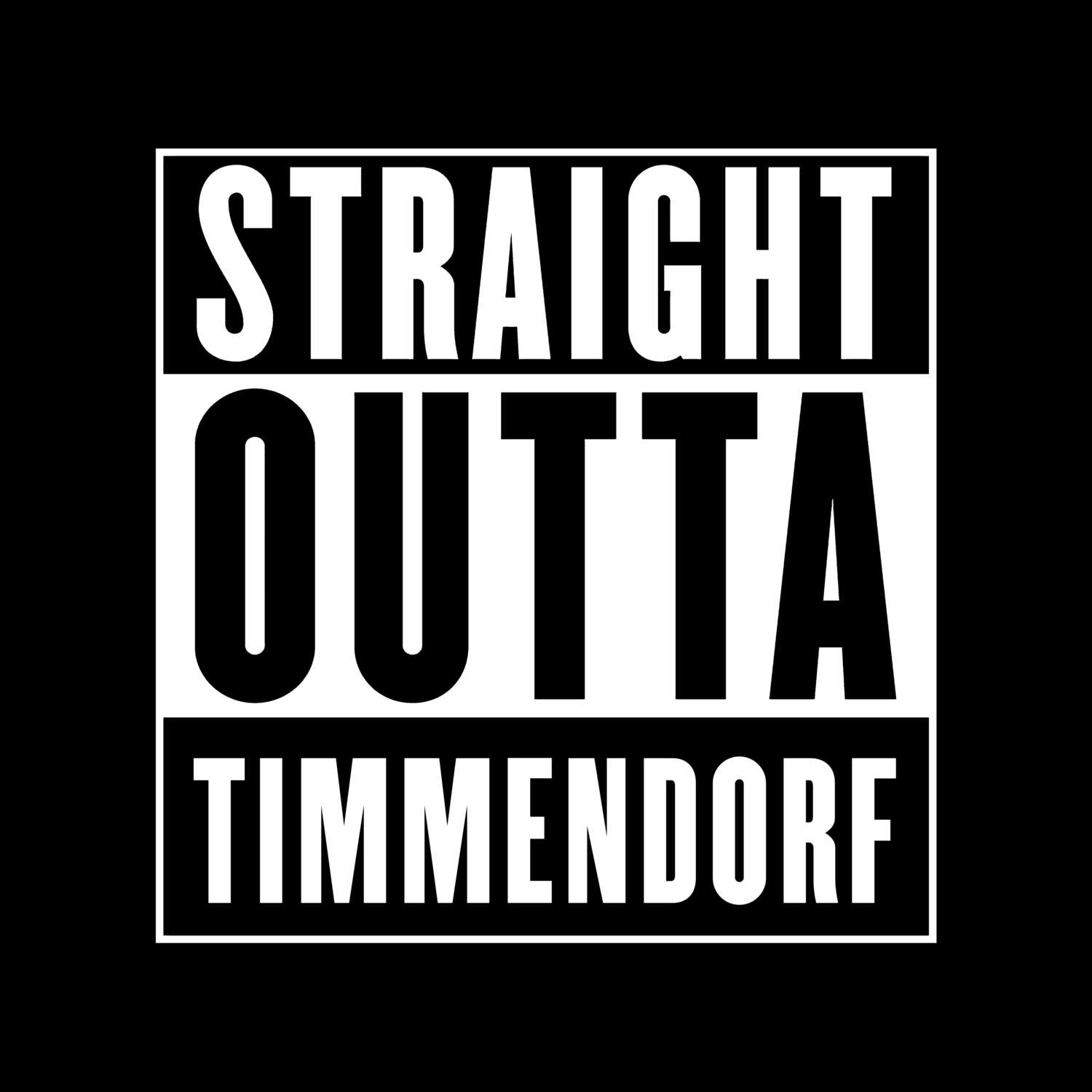 T-Shirt »Straight Outta« für den Ort »Timmendorf«