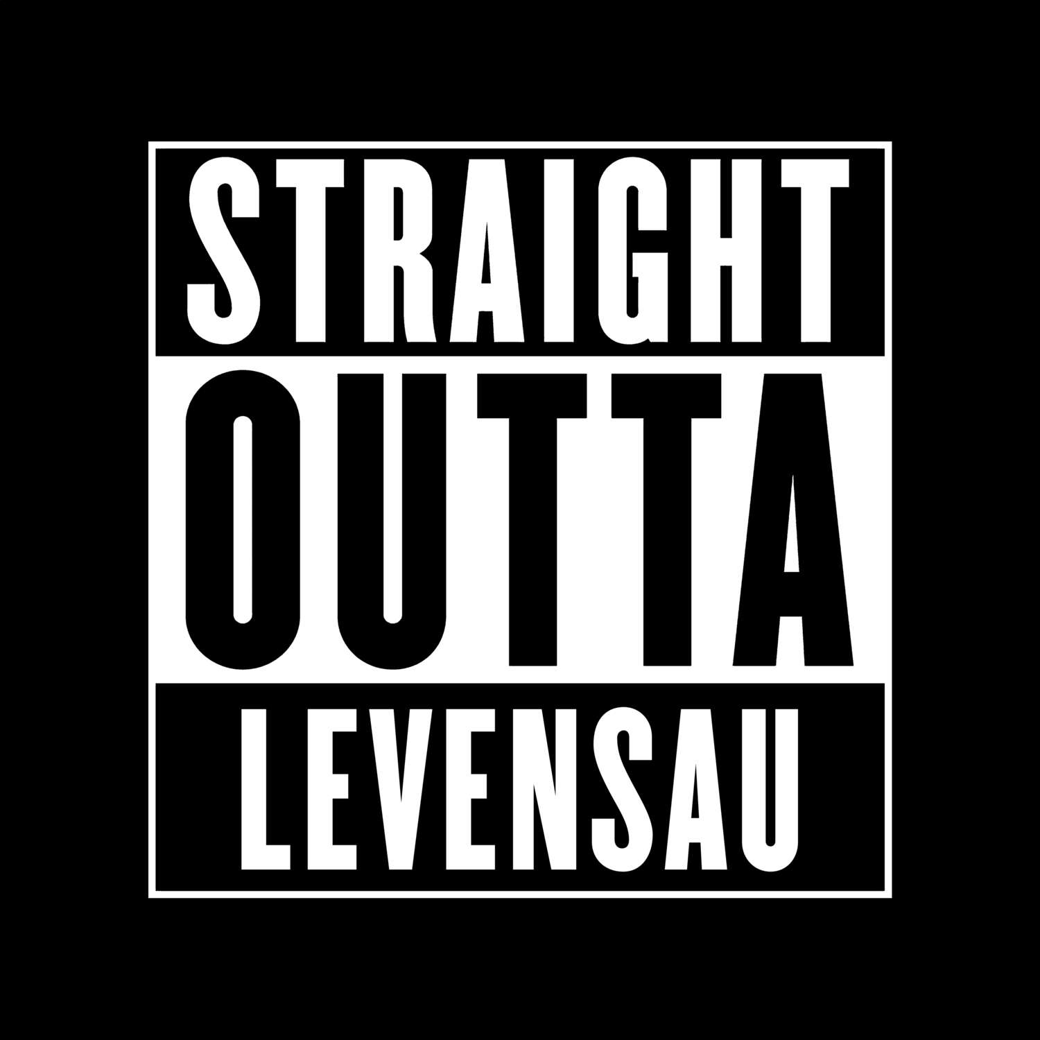 T-Shirt »Straight Outta« für den Ort »Levensau«