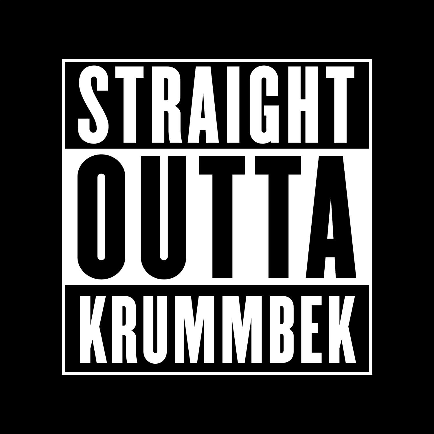 Krummbek T-Shirt »Straight Outta«