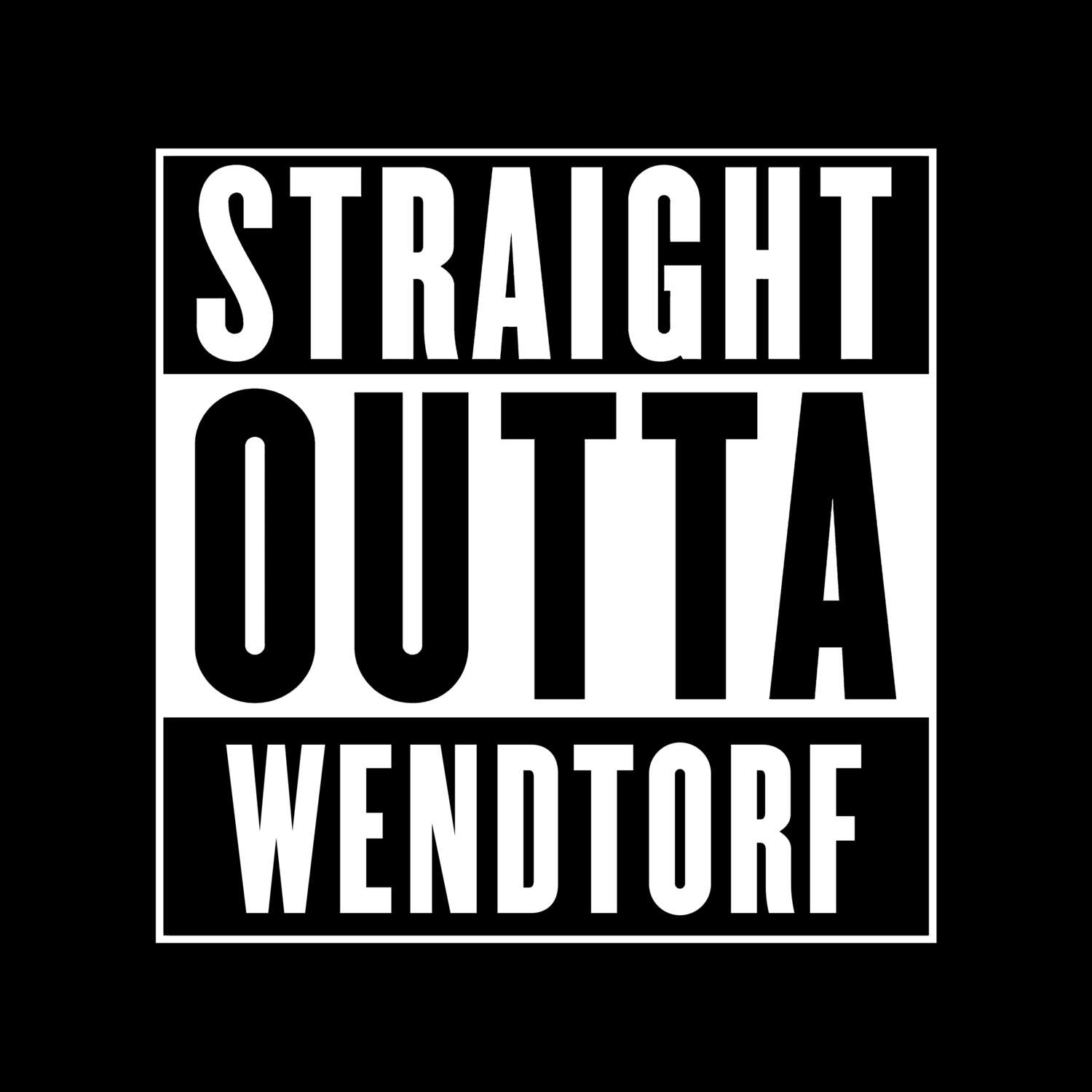 T-Shirt »Straight Outta« für den Ort »Wendtorf«