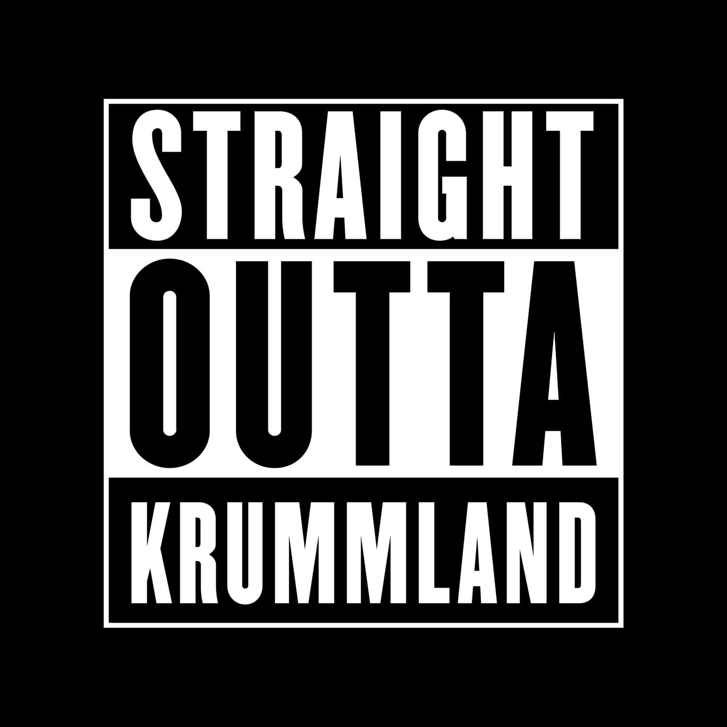 Krummland T-Shirt »Straight Outta«