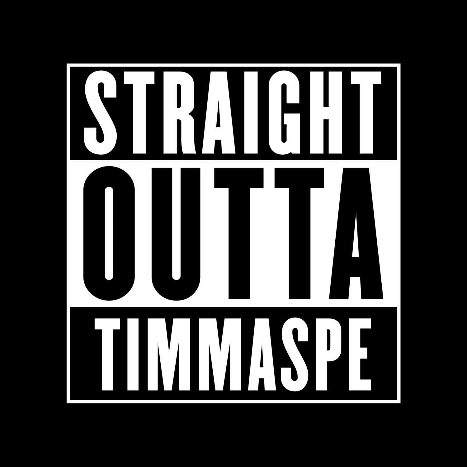 Timmaspe T-Shirt »Straight Outta«