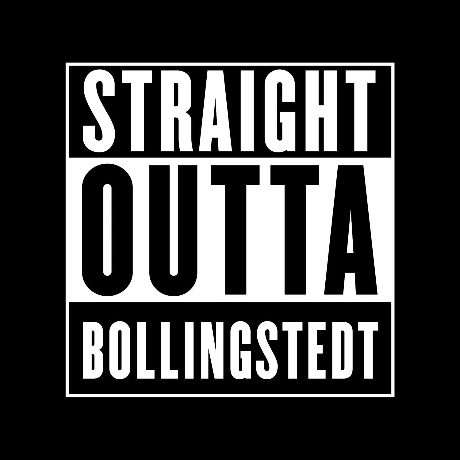 T-Shirt »Straight Outta« für den Ort »Bollingstedt«