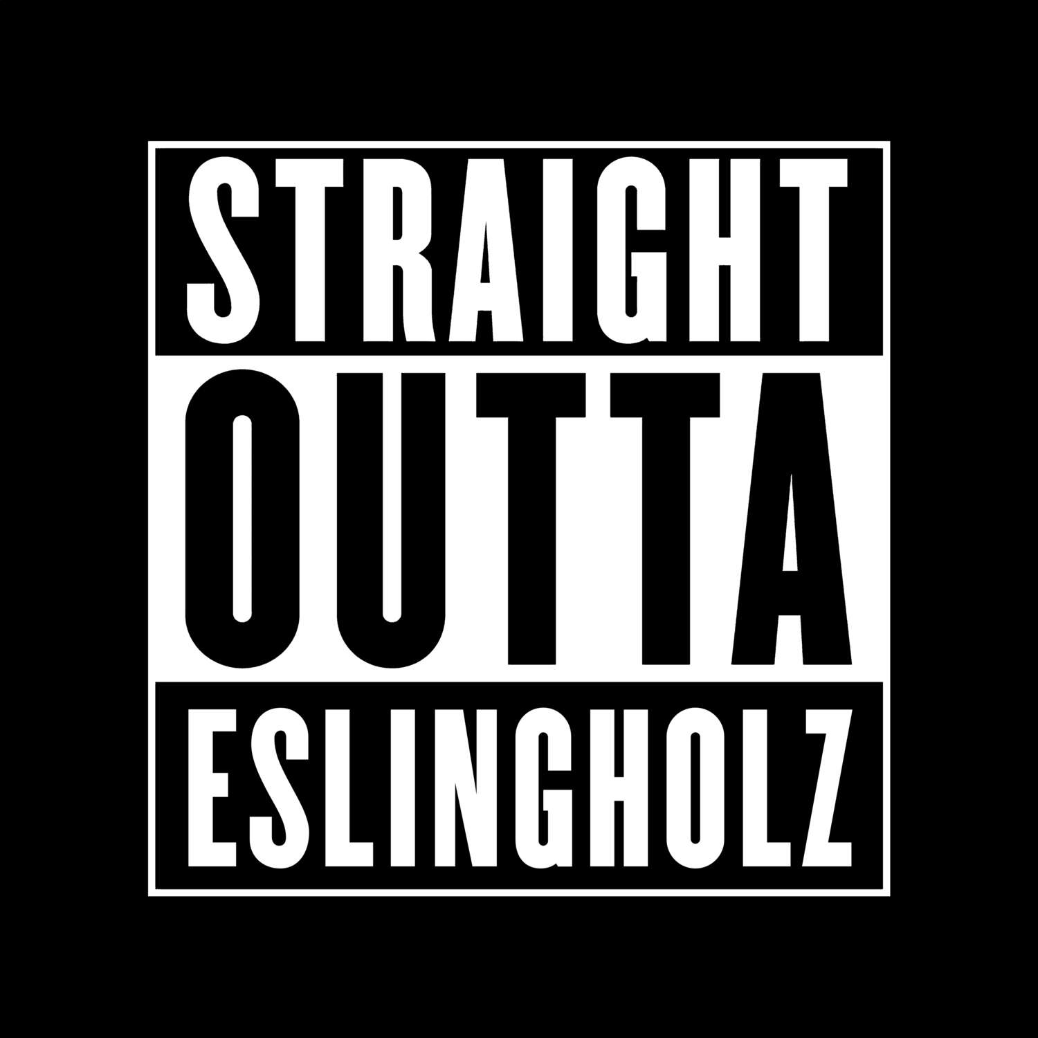 T-Shirt »Straight Outta« für den Ort »Eslingholz«