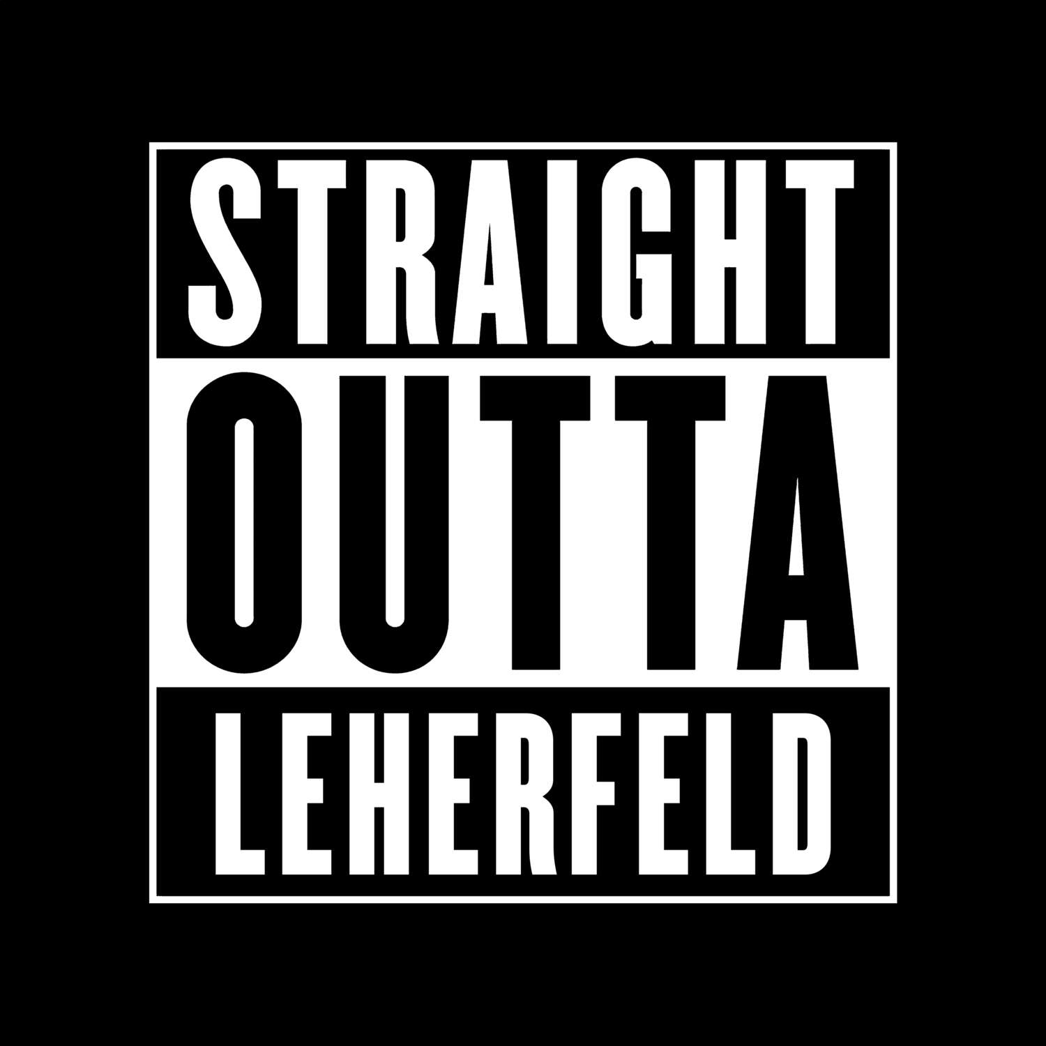 Leherfeld T-Shirt »Straight Outta«
