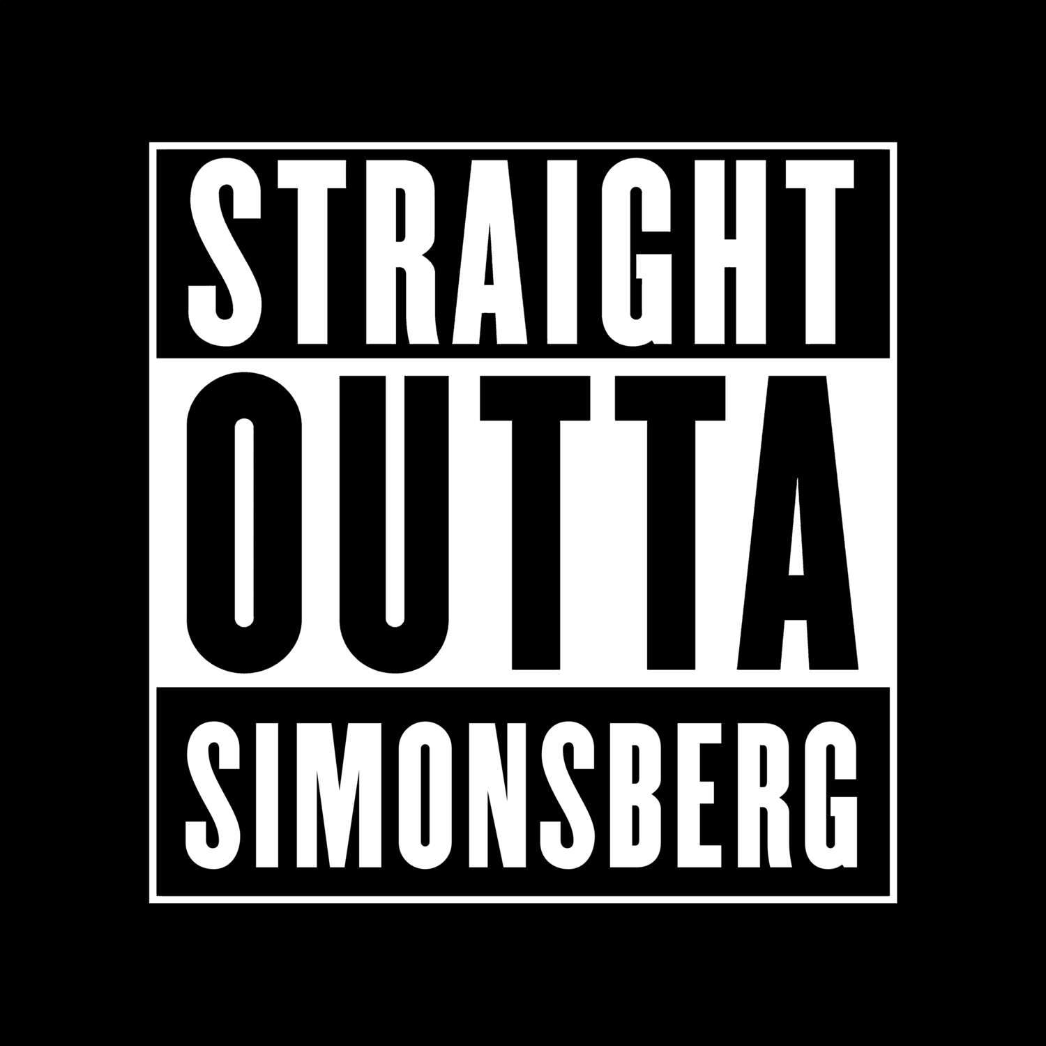 Simonsberg T-Shirt »Straight Outta«